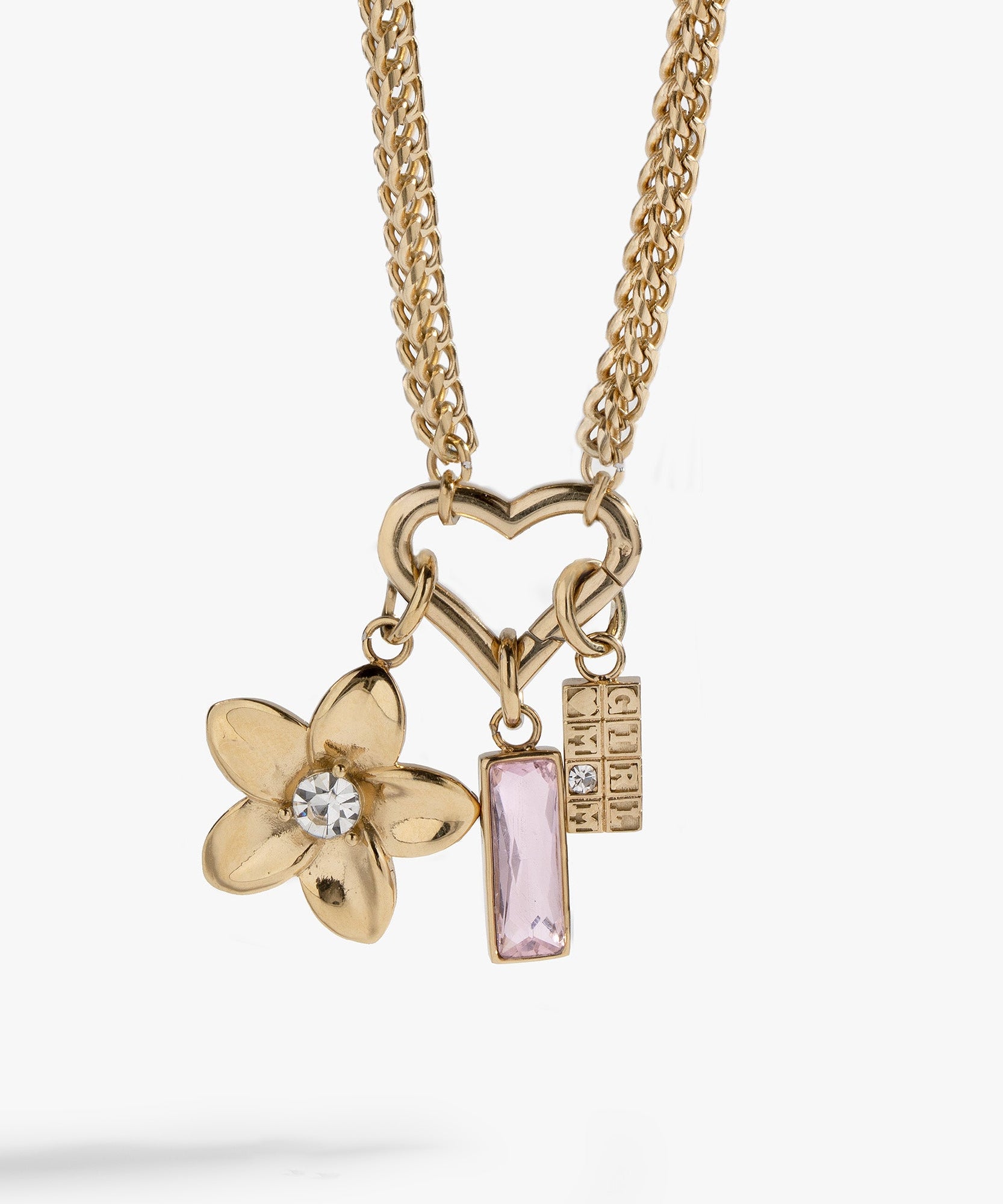 Girl Mom Interchangeable Charm Necklace