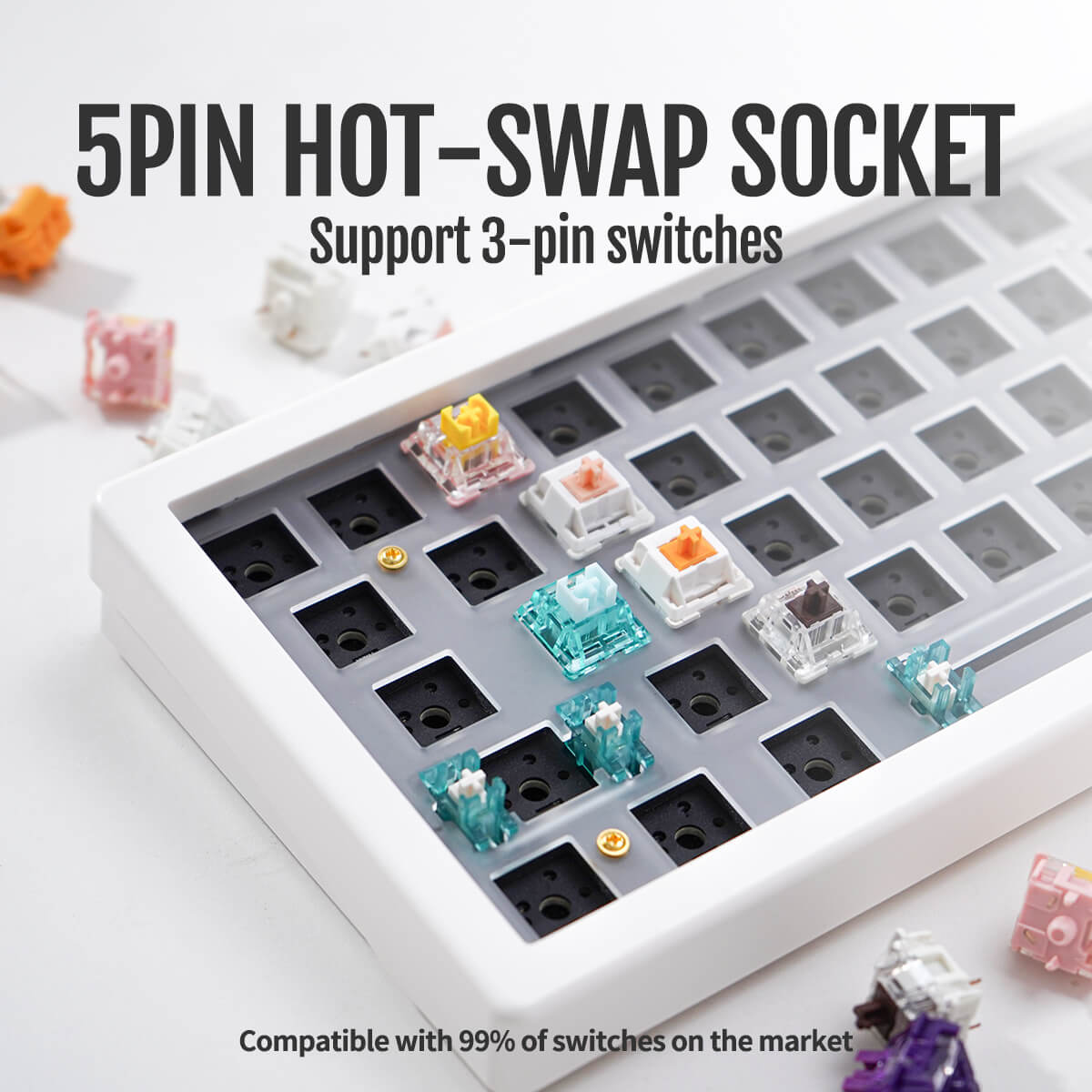 GMK67 65% Wireless Mechanical Keyboard Barebone Kit