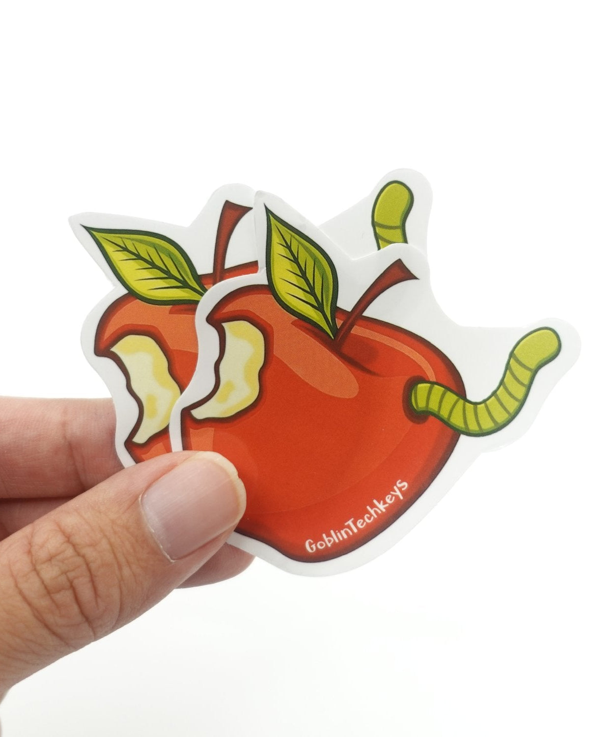 Goblintechkeys Bite Of Apple Sticker (2pcs)