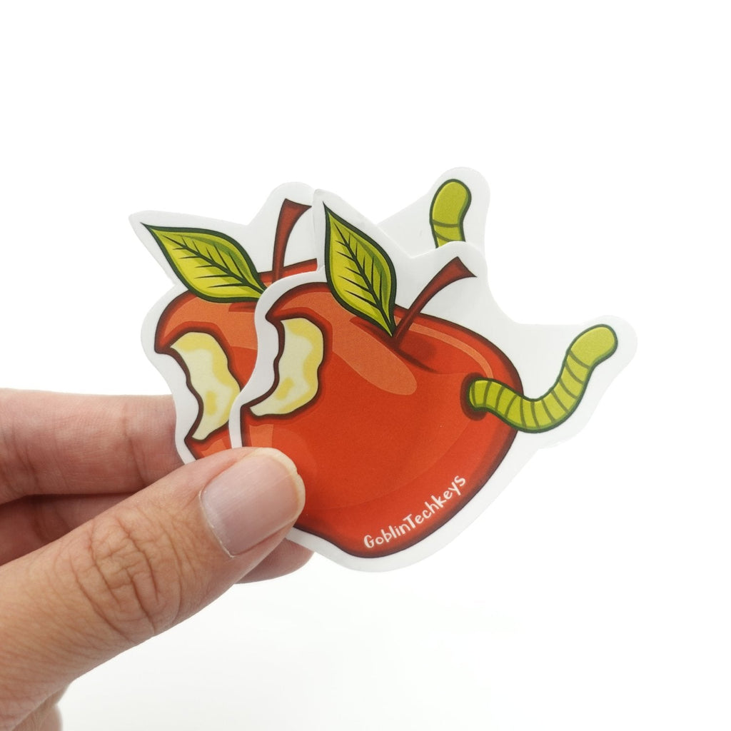 Goblintechkeys Bite Of Apple Sticker (2pcs)
