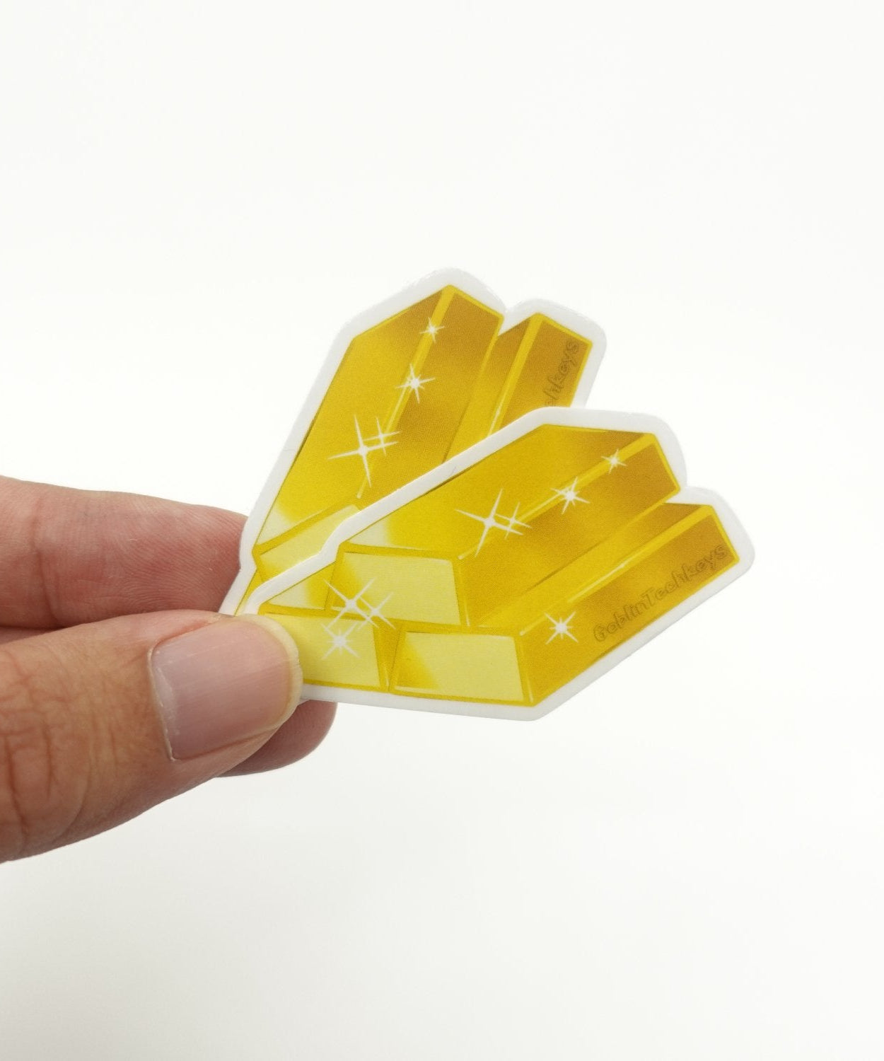 Goblintechkeys Goldbars Sticker (2pcs)