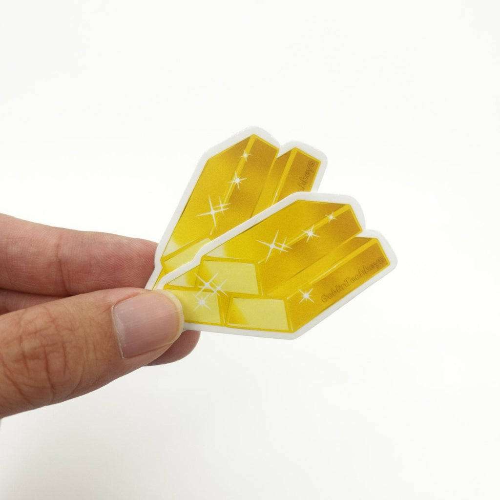 Goblintechkeys Goldbars Sticker (2pcs)