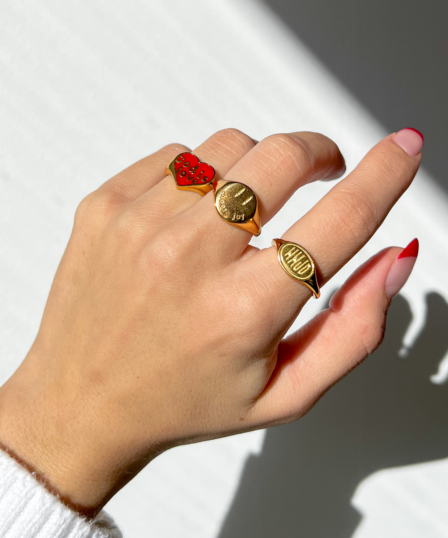 Gold Choose Joy Ring
