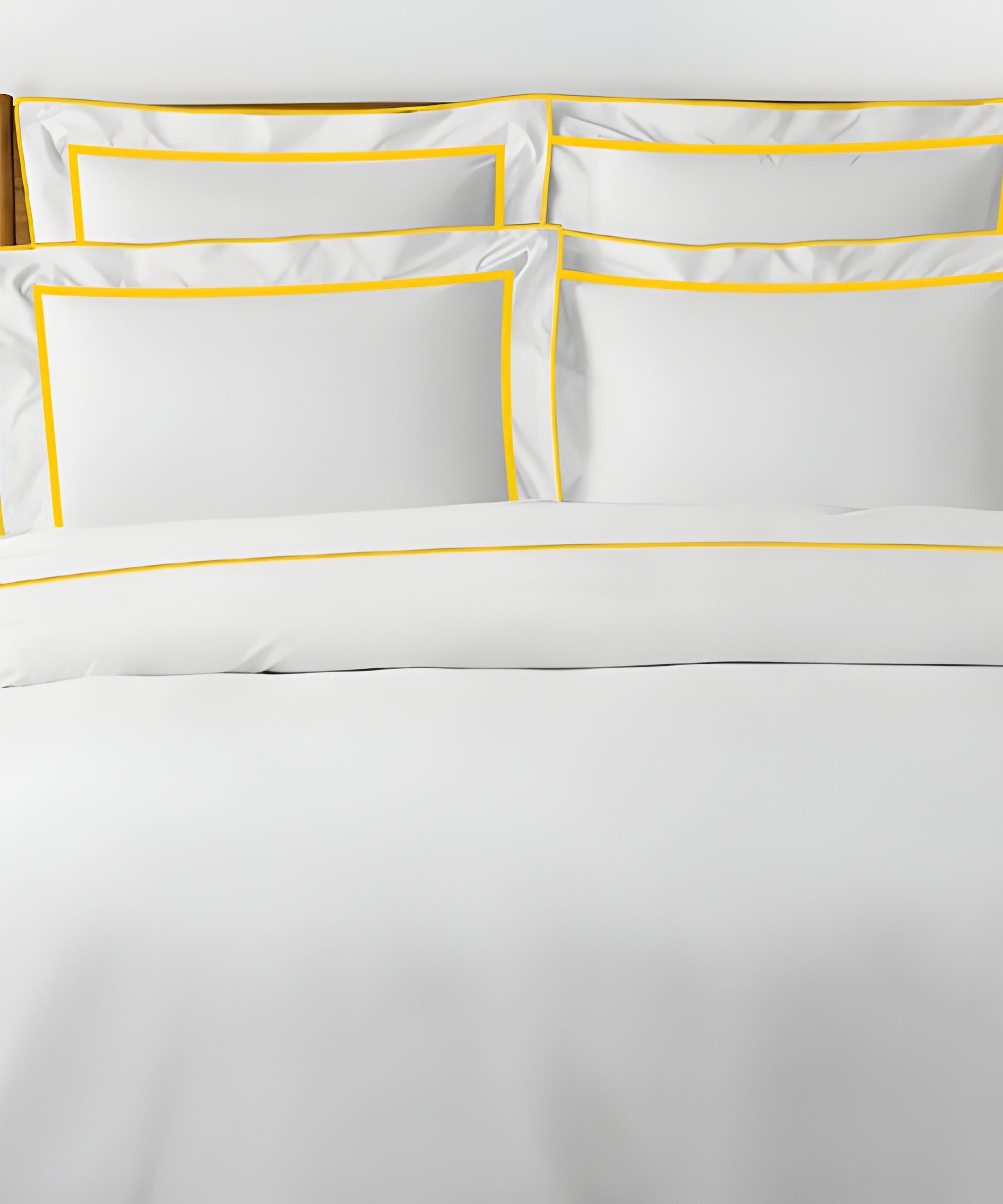 400TC Embroidery & Border Cotton Sateen Solid Duvet Cover Set