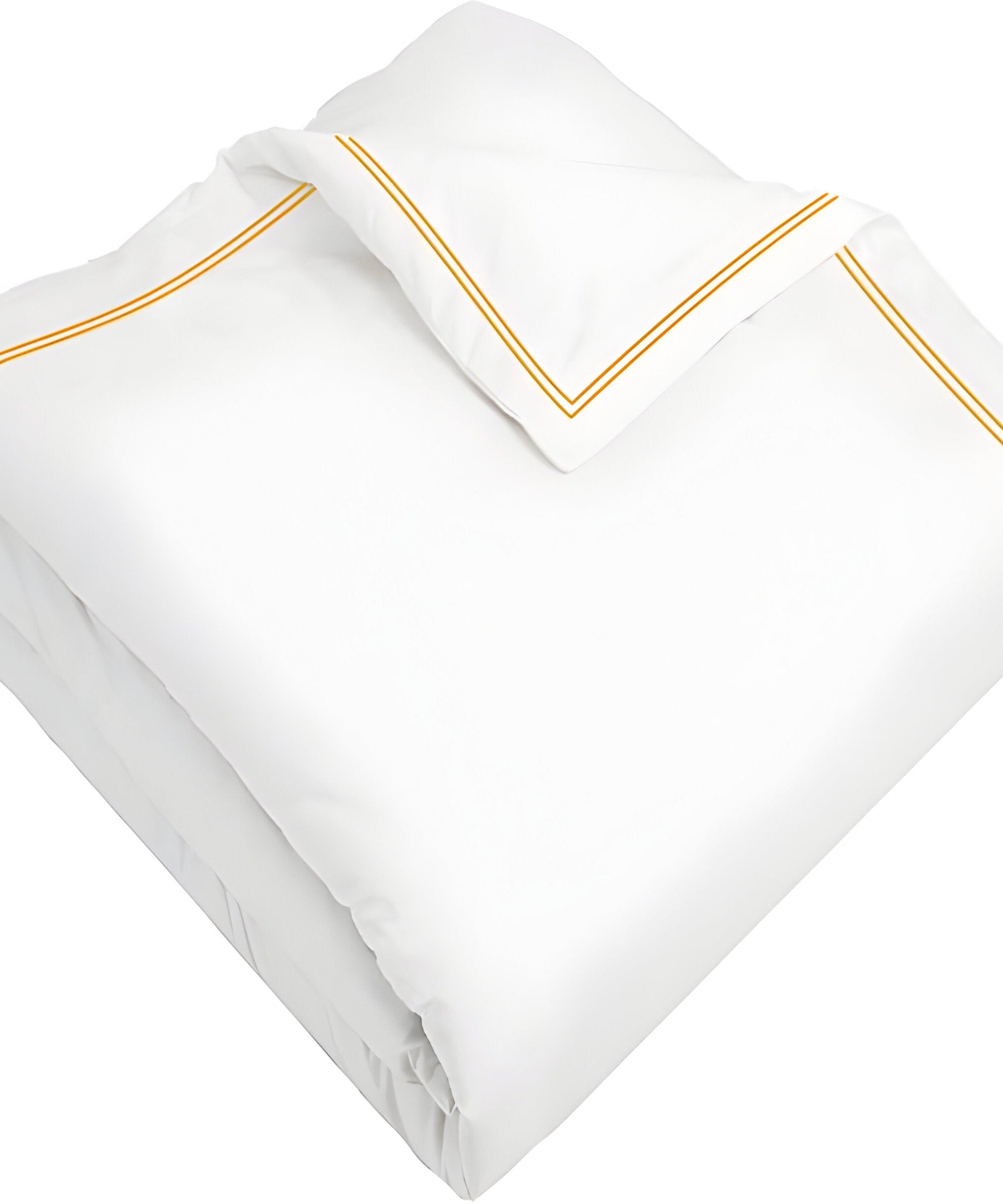 400TC Cotton Double Edge Embroidery Sateen Solid Duvet Cover Set