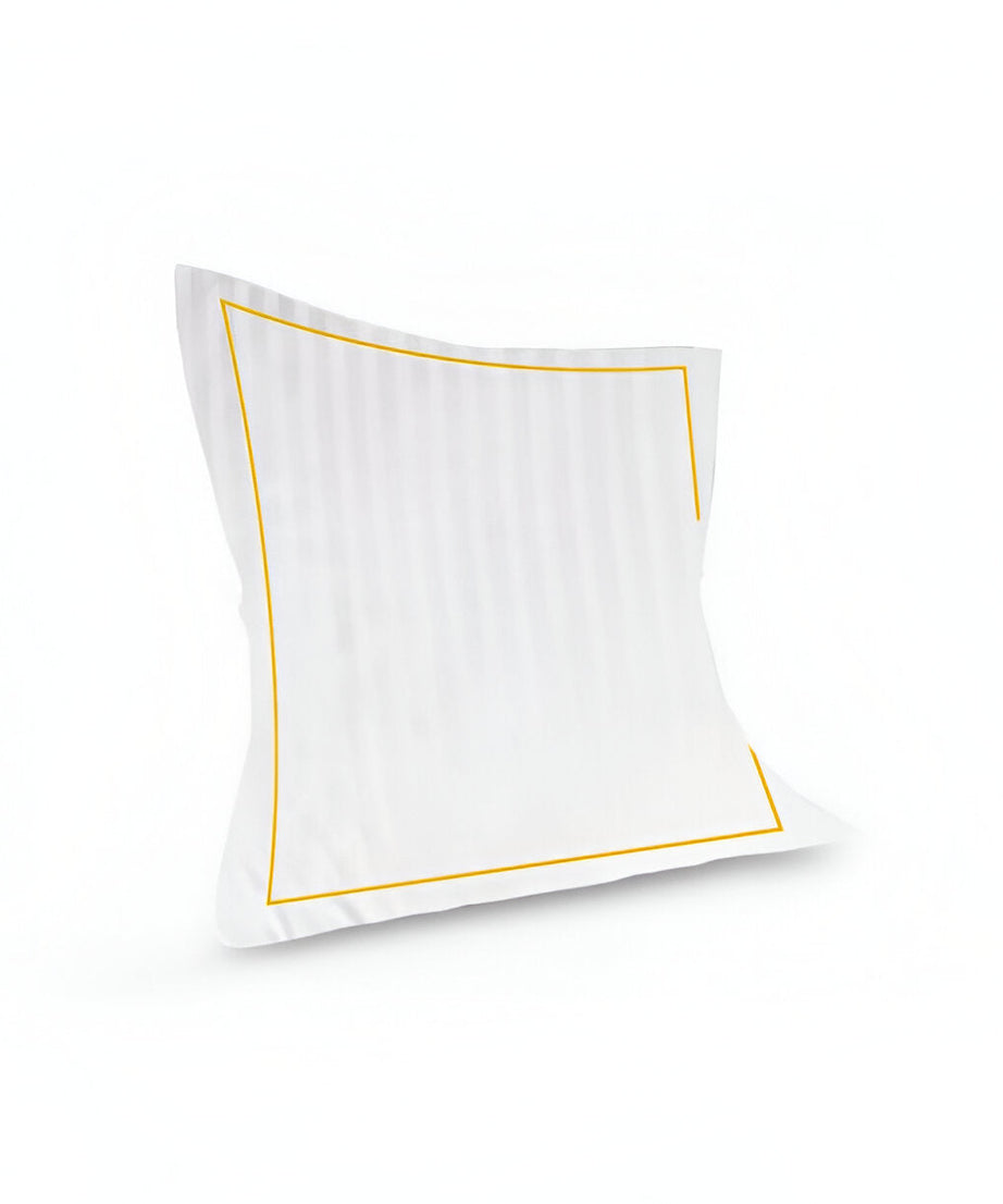 400TC Cotton Single Edge Embroidery Sateen Stripe Duvet Cover Set