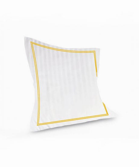 400TC Cotton Double Edge Embroidery Sateen Stripe Duvet Cover Set