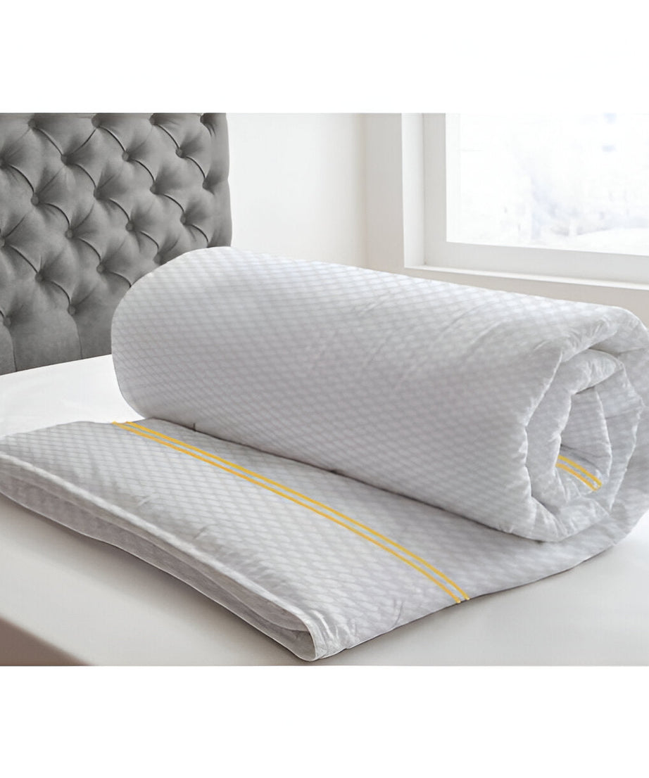 400TC Cotton Double Embroidery Sateen Microcheck Duvet Cover Set