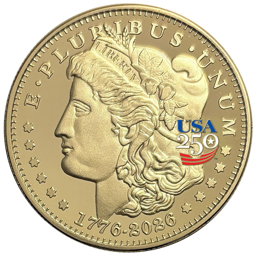 Amerikas 250. Jubiläum Morgan Dollar Gold Proof Münze