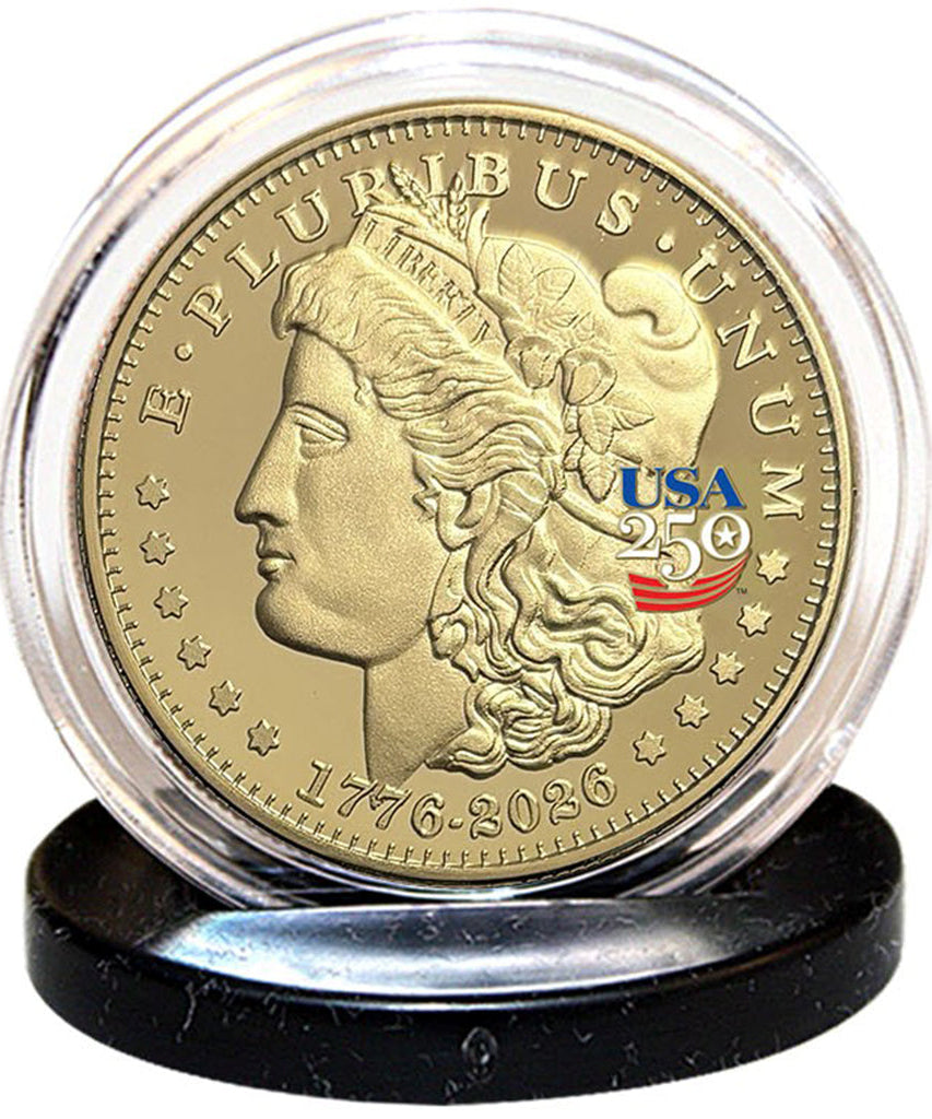 Amerikas 250. Jubiläum Morgan Dollar Gold Proof Münze