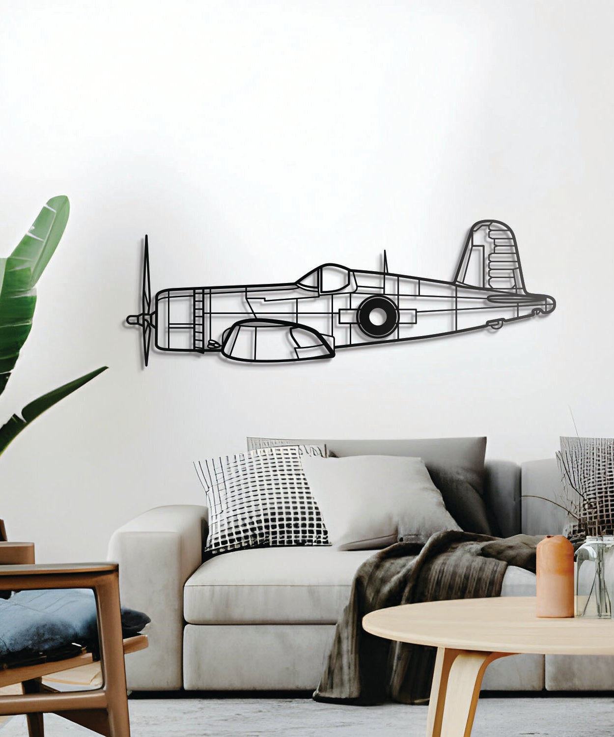 FG-1D Corsair Metall-Flugzeug-Wandkunst - NCP0227