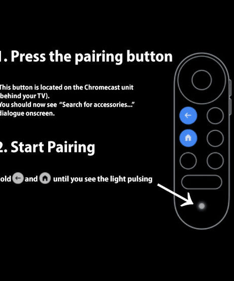 Google Chromecast 4K Snow Streaming Remote Control | 10395A-G9N9N | A4RG9N9N - GA01919REM