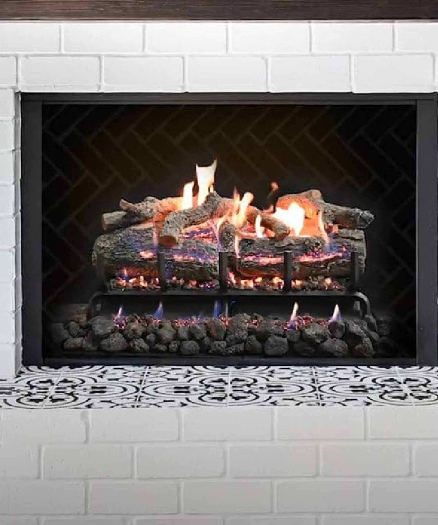 Grand Canyon Glowfire Arizona Weathered Oak Charred Vented Gas Logs [GFWOC30/36] (SAK37529)
