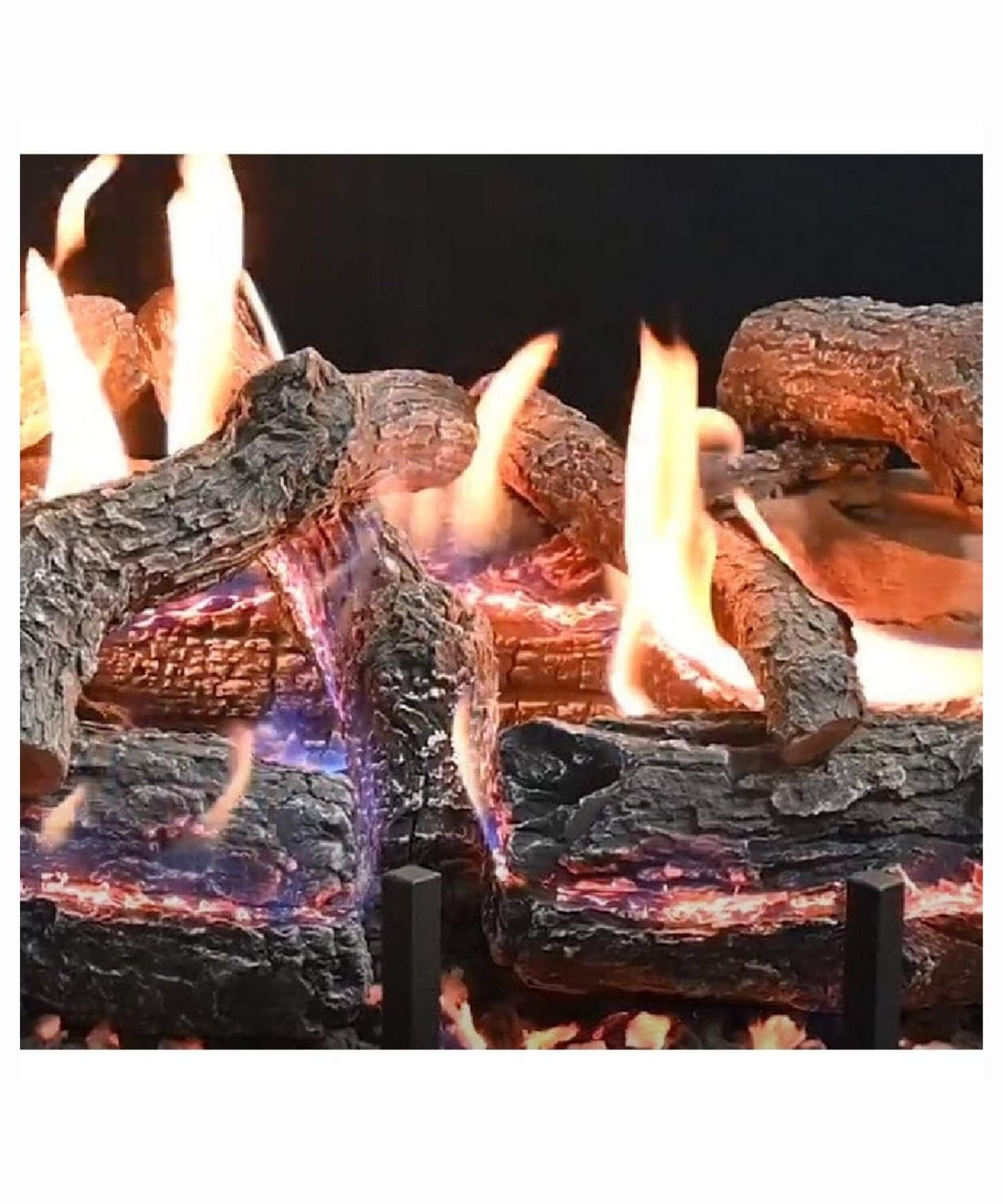 Grand Canyon Lava Front View Electronic Ignition Natural Gas Vented Burner (SAK18456)