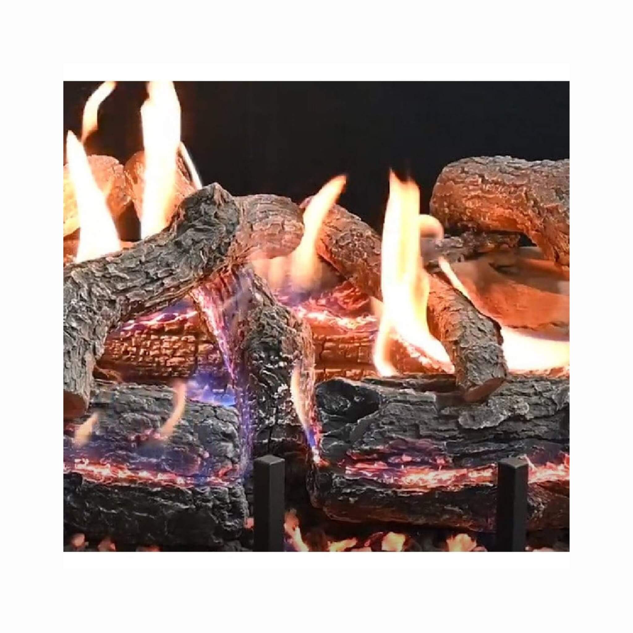 Grand Canyon Lava Front View Electronic Ignition Natural Gas Vented Burner (SAK18456)