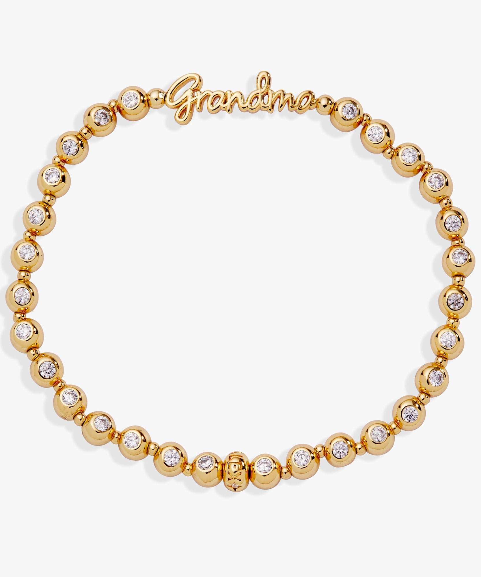 Grandma Elongated Crystal Stretch Bracelet