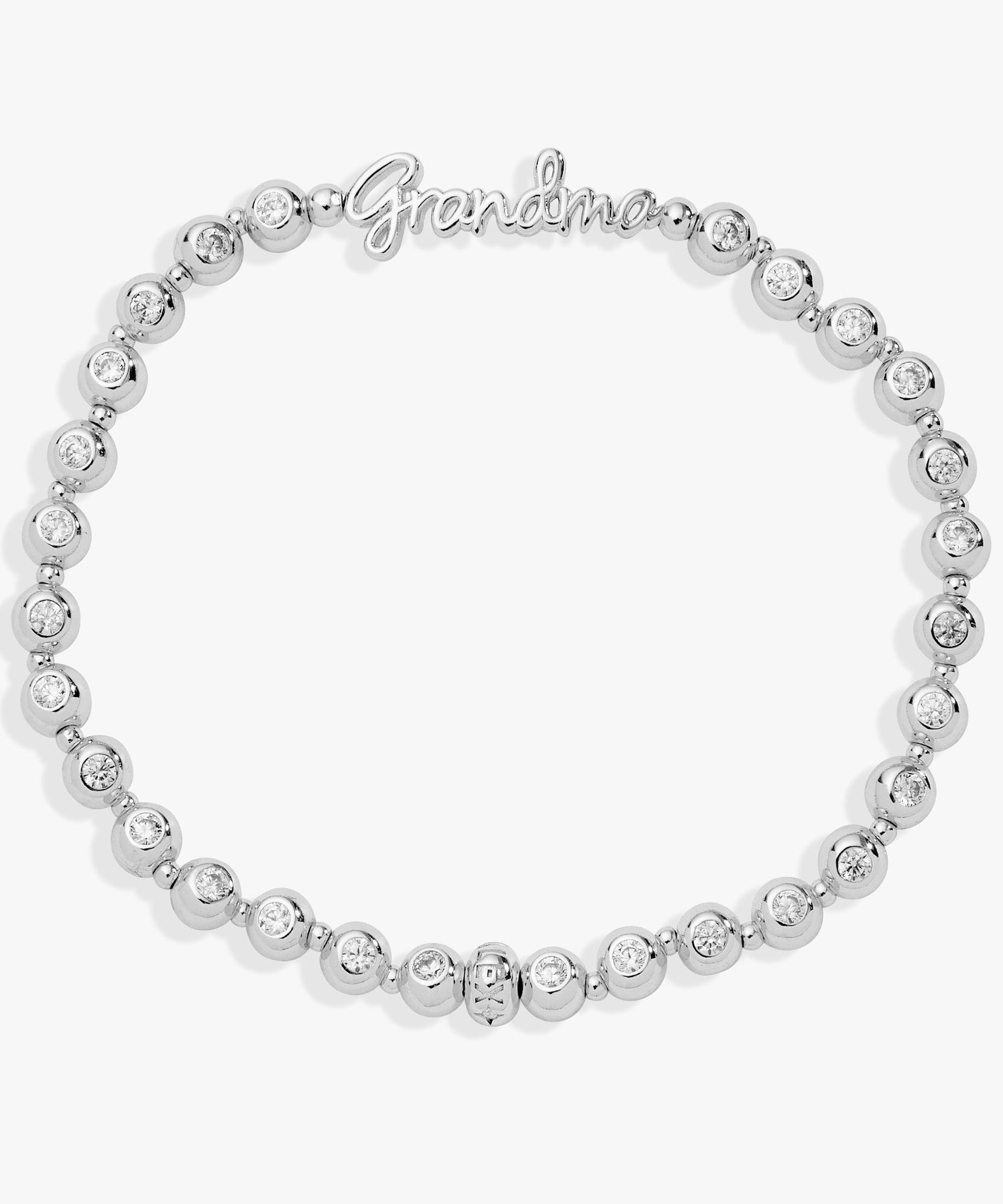 Grandma Elongated Crystal Stretch Bracelet