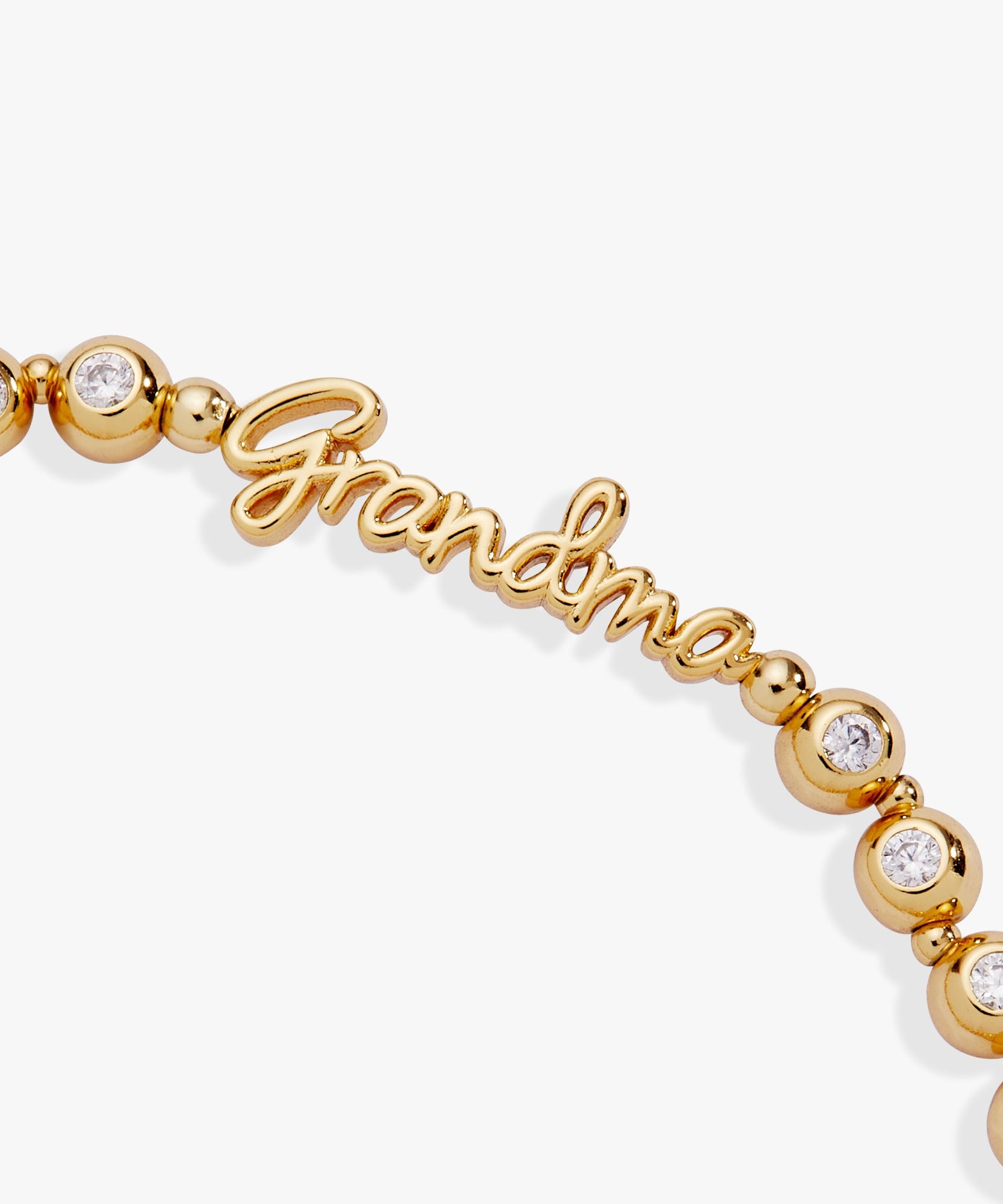 Grandma Elongated Crystal Stretch Bracelet