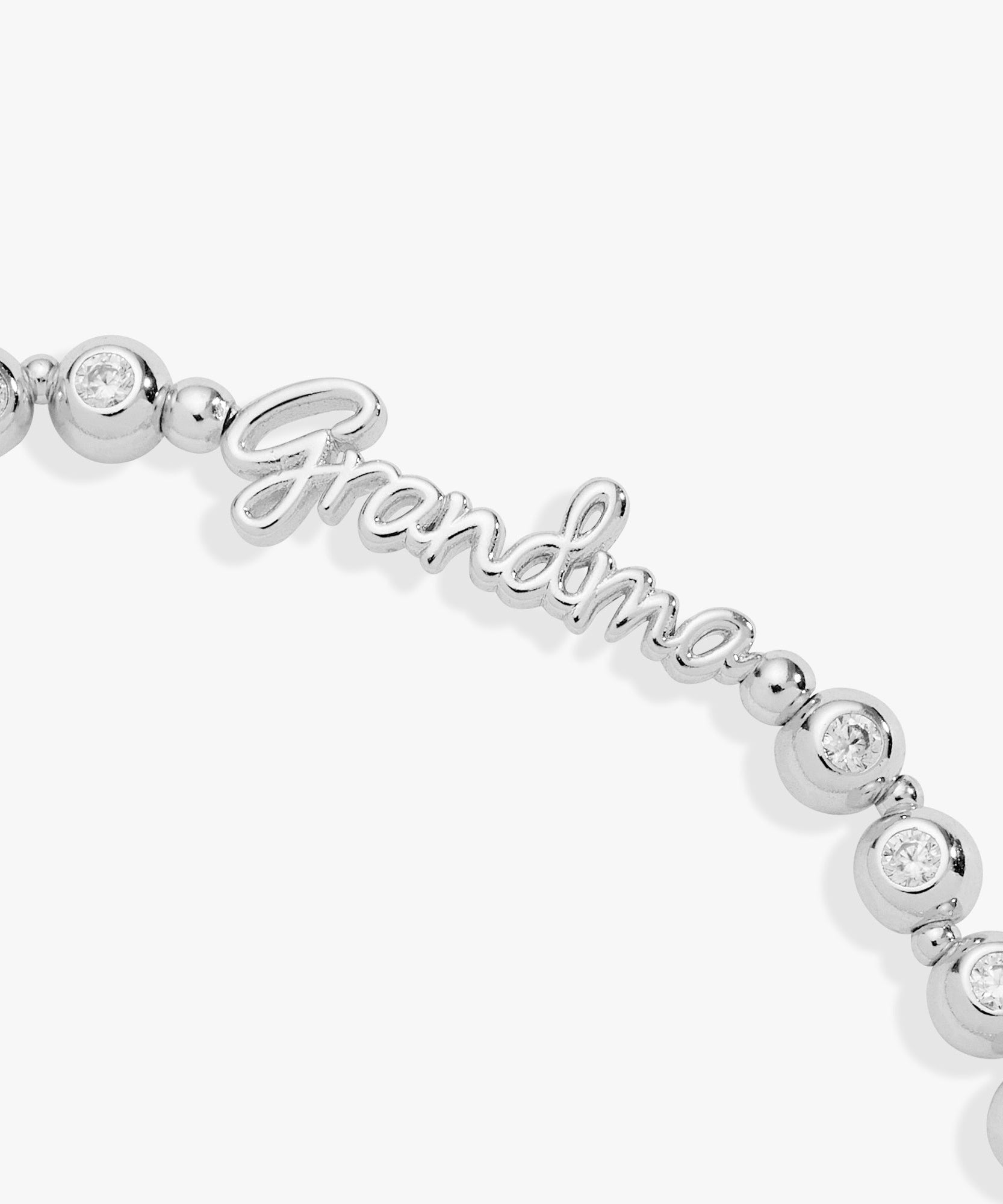 Grandma Elongated Crystal Stretch Bracelet