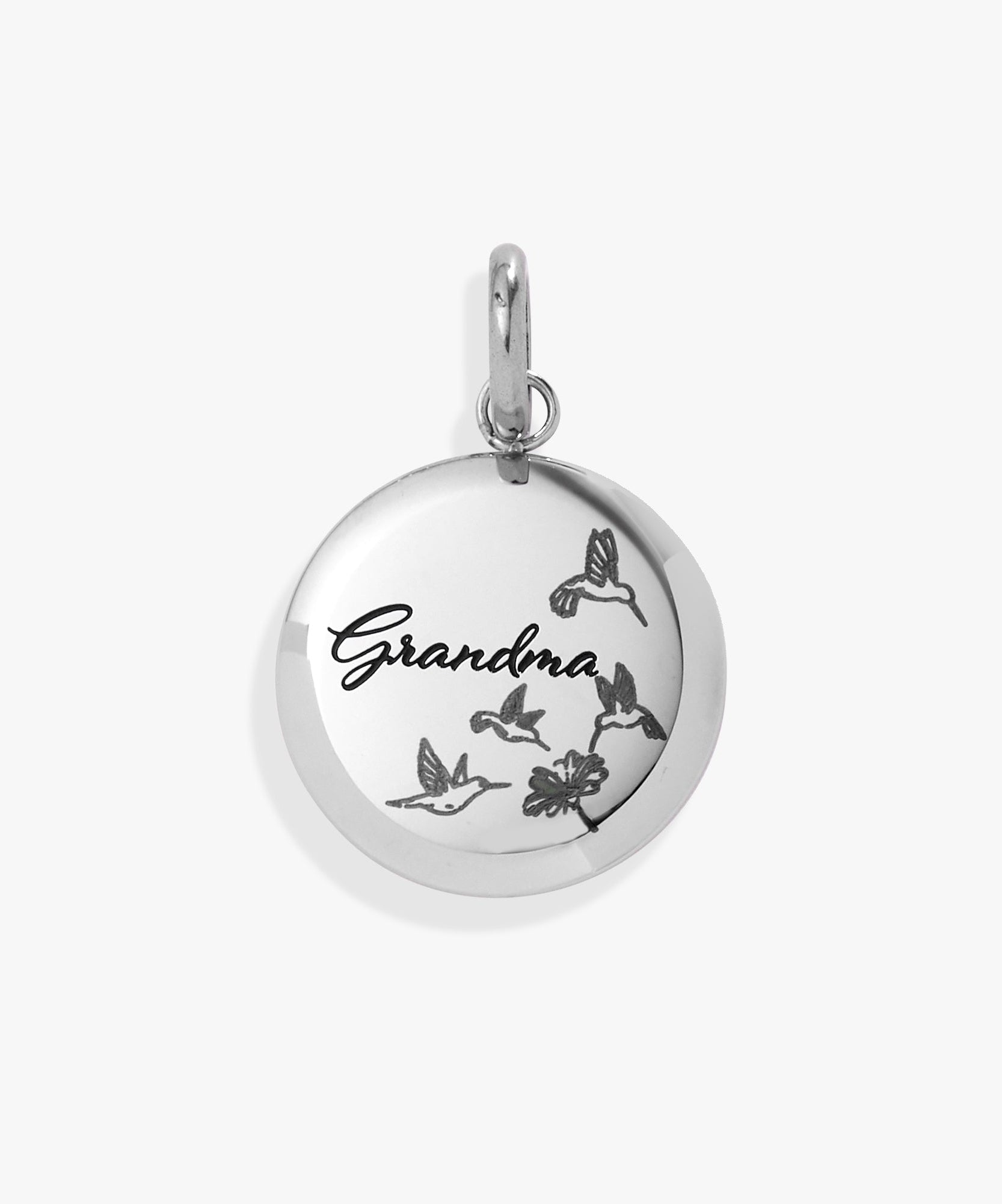 Grandma Hummingbird Disc Charm