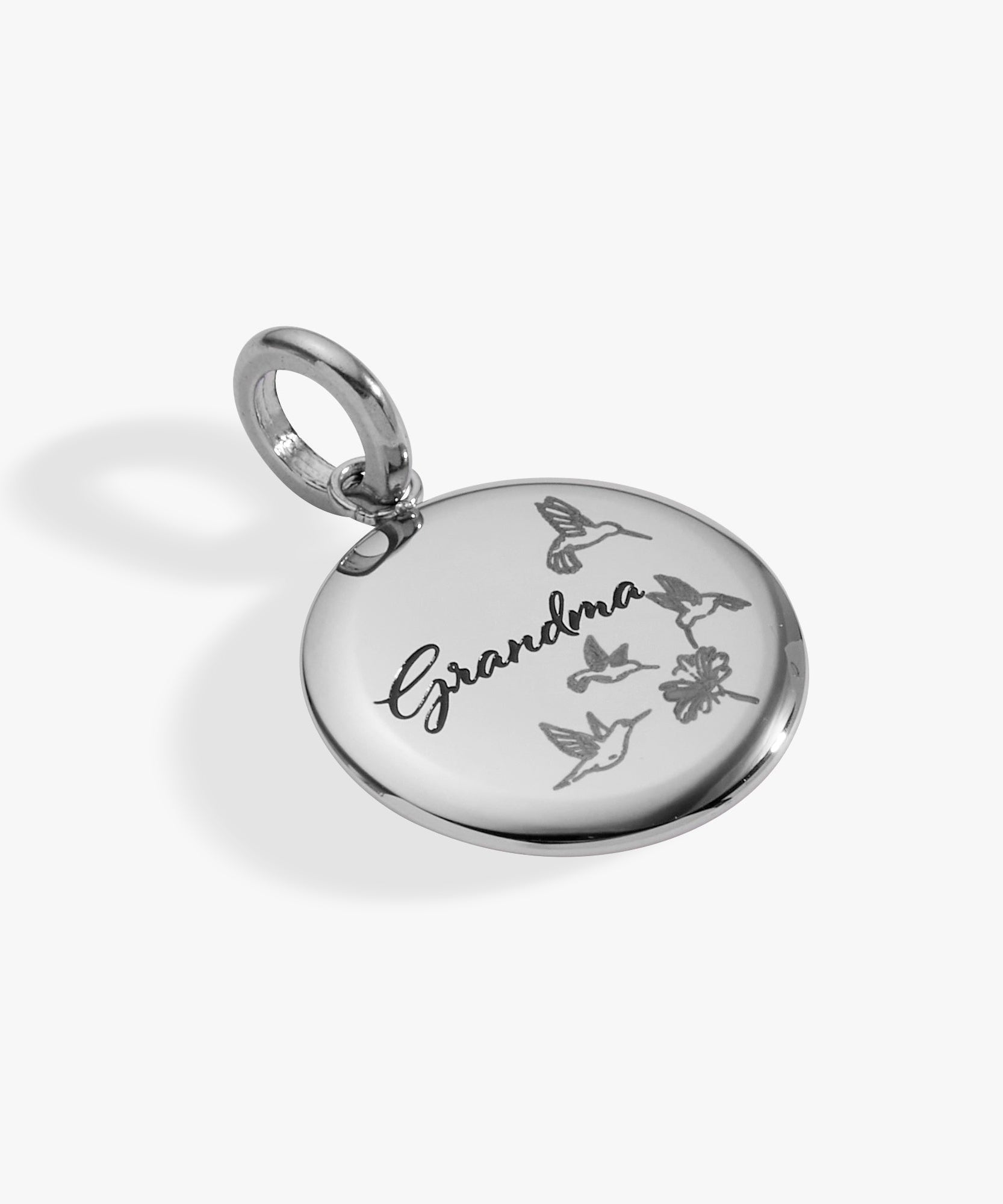 Grandma Hummingbird Disc Charm