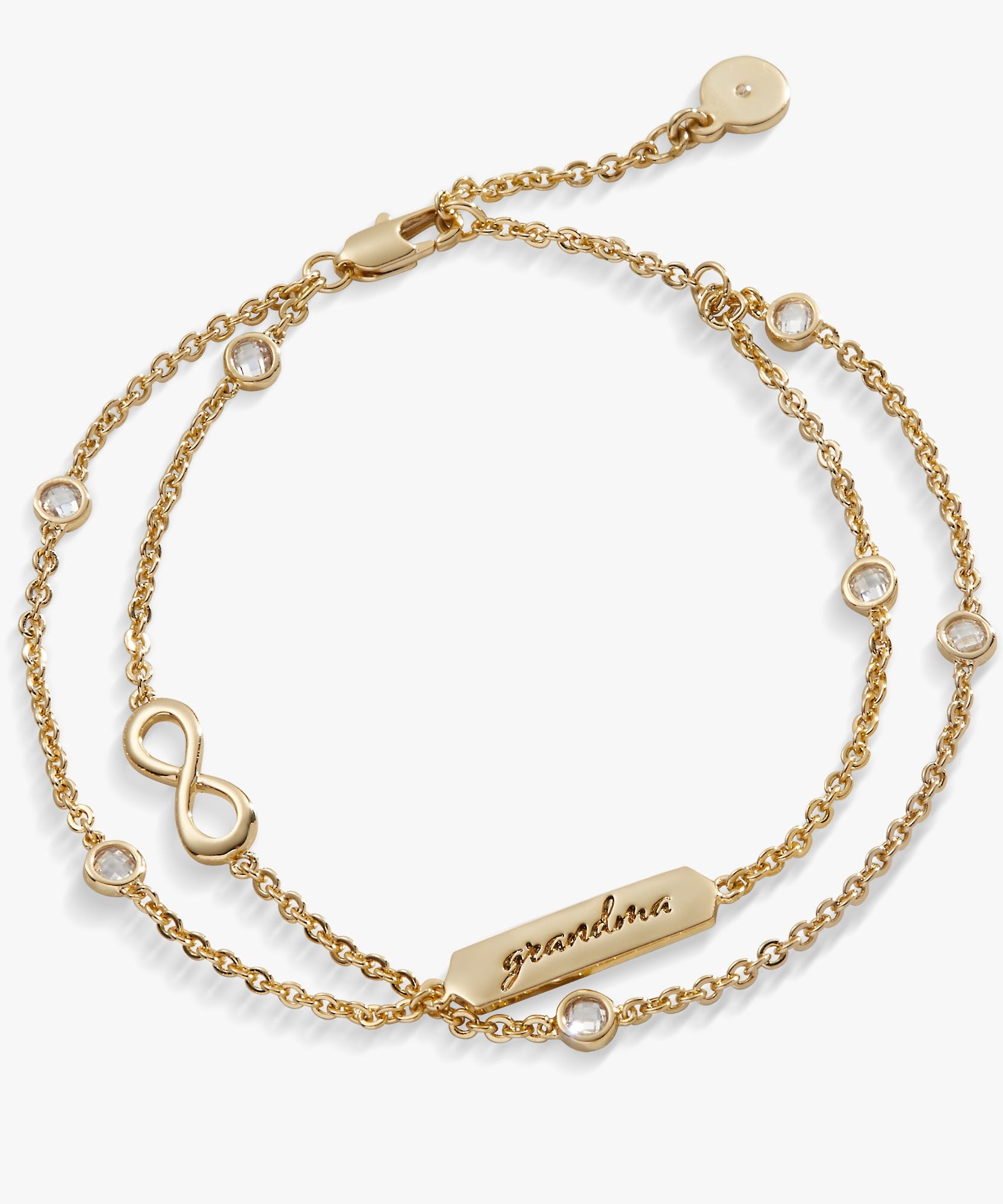 Grandma Infinity Chain Double Strand Bracelet