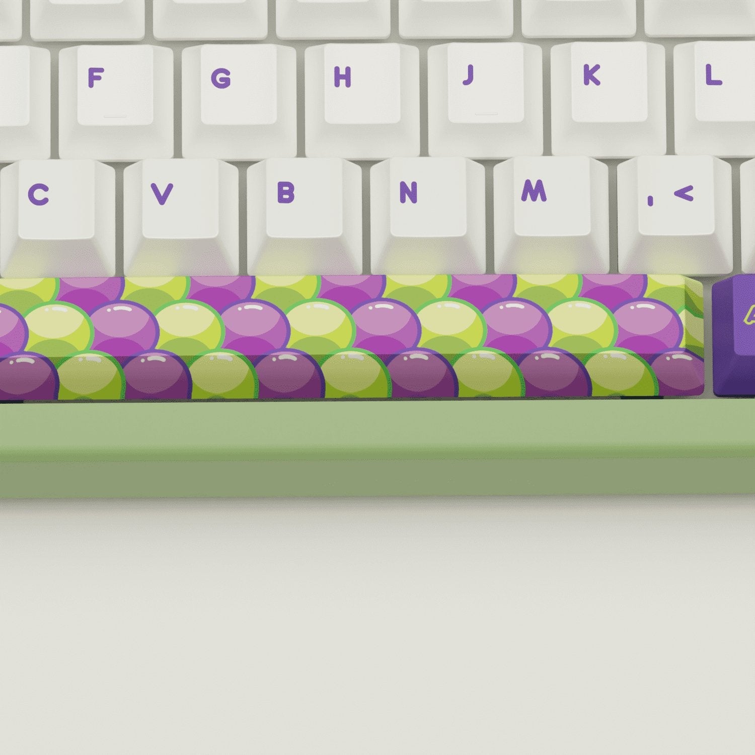 Grape Design Keycaps & Mechanical Keyboard
