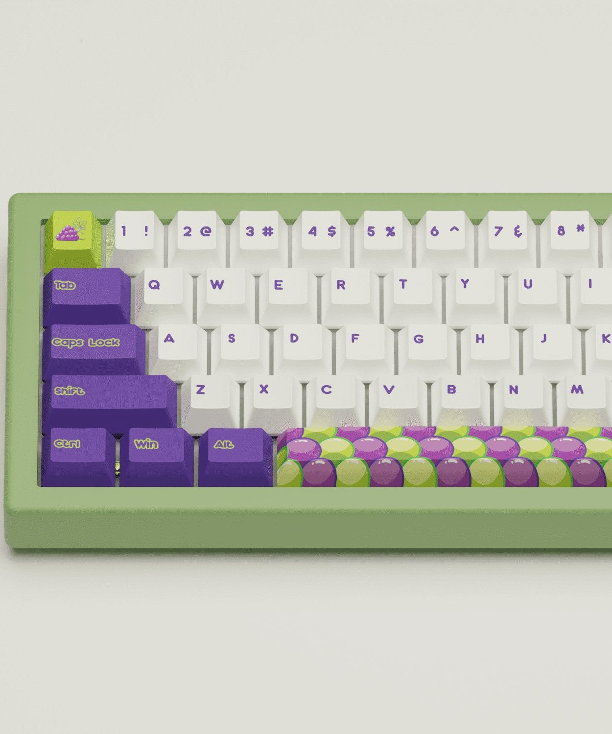 Grape Design Keycaps & Mechanical Keyboard
