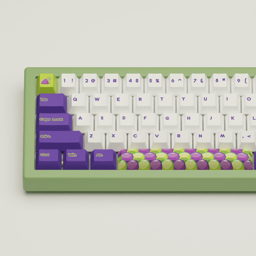 Grape Design Keycaps & Mechanical Keyboard
