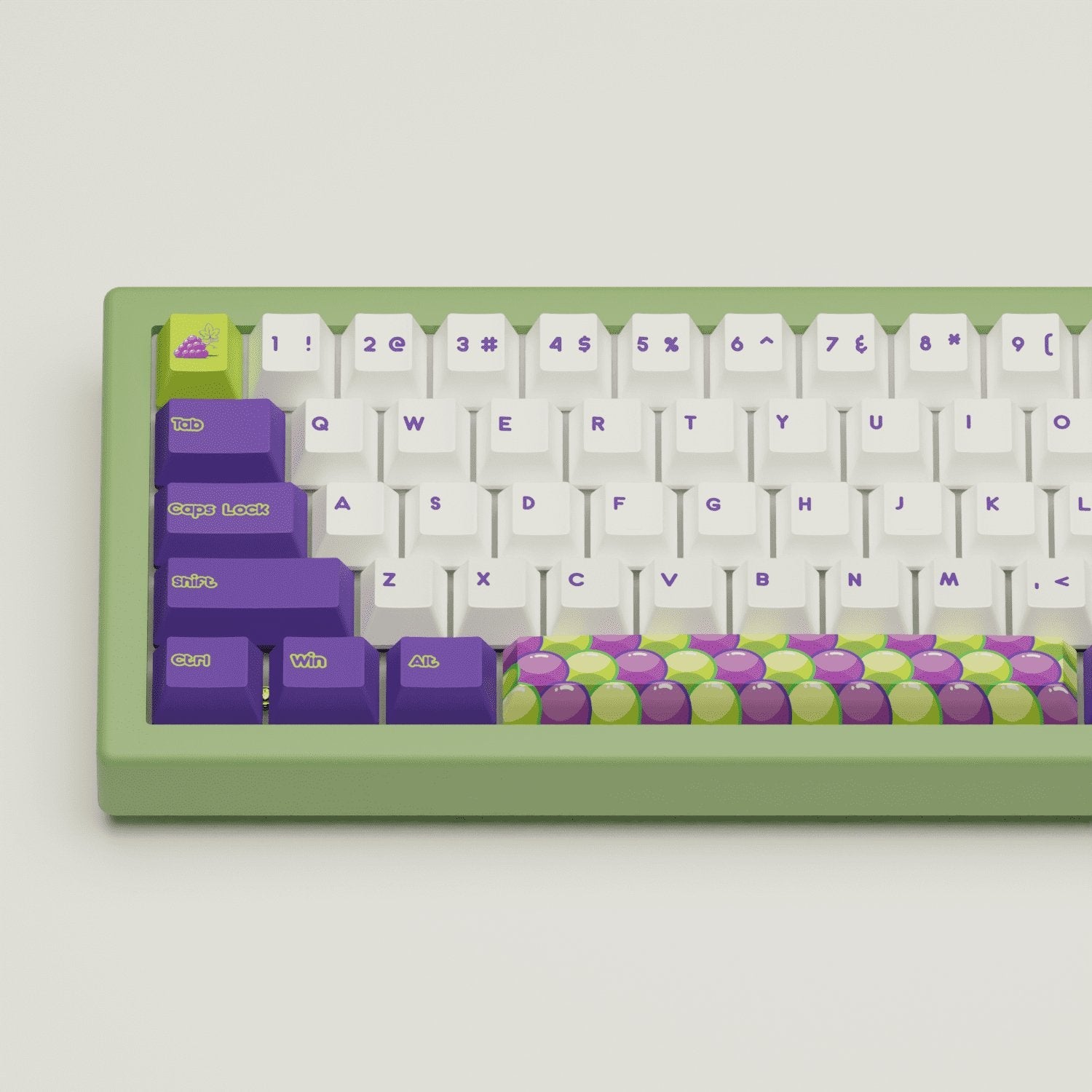 Grape Design Keycaps & Mechanical Keyboard