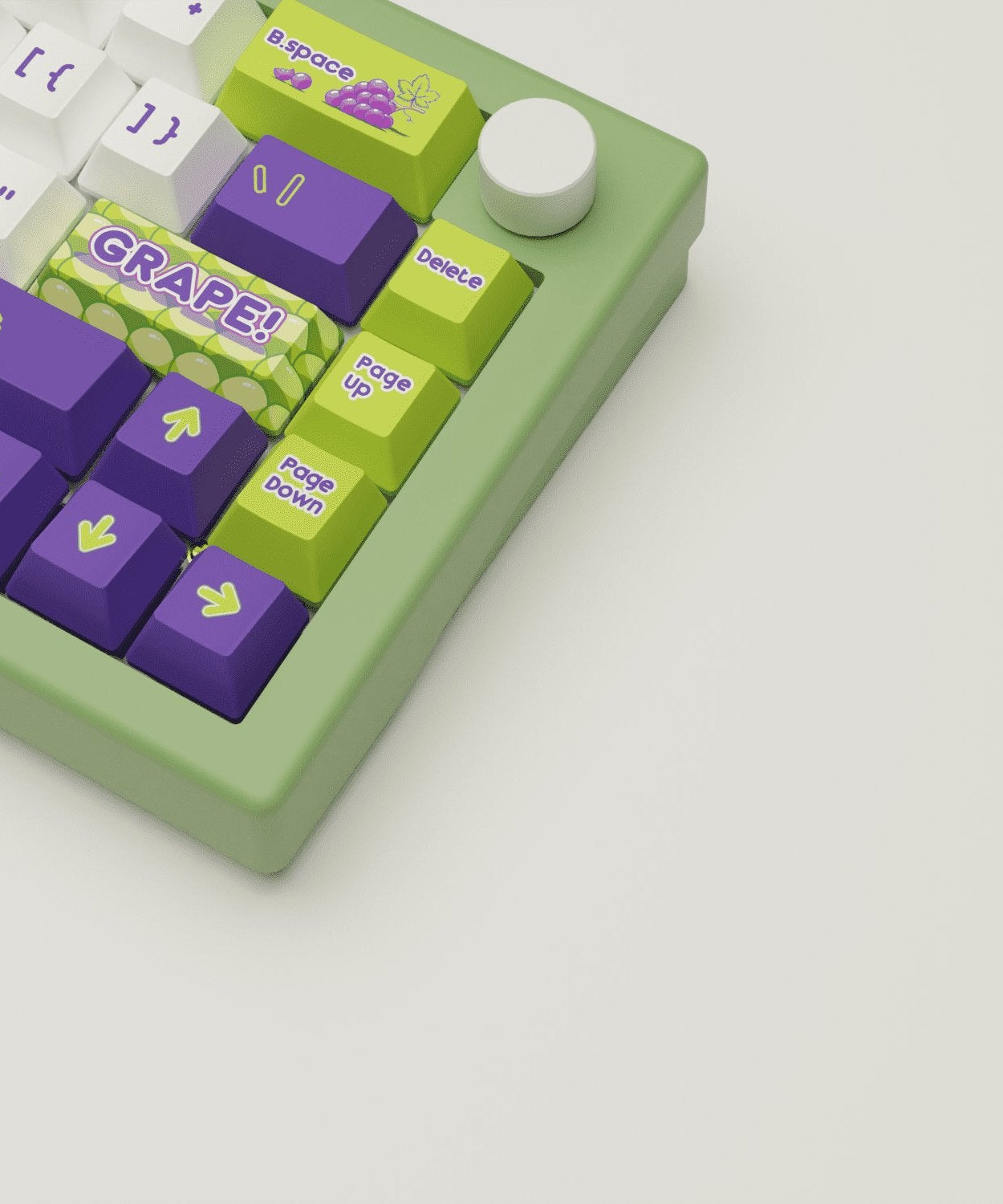 Grape Design Keycaps & Mechanical Keyboard