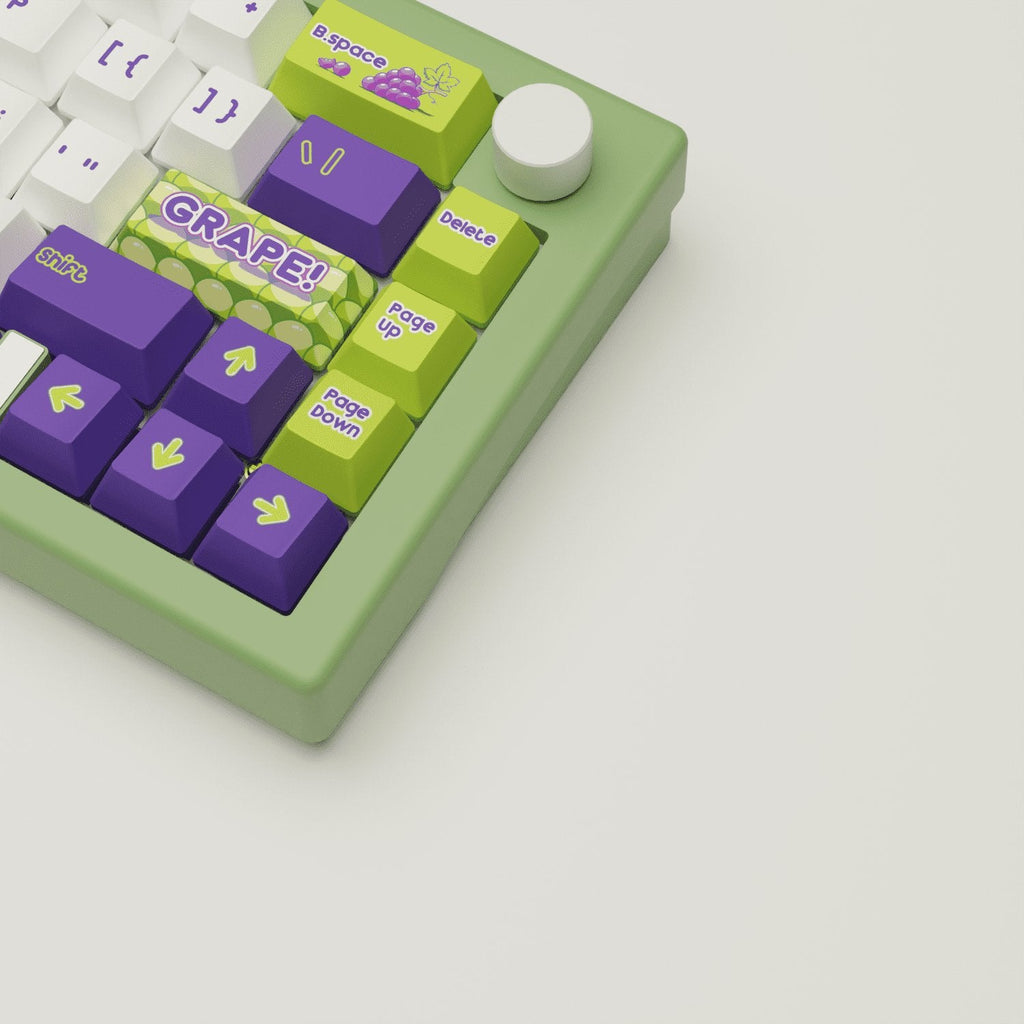 Grape Design Keycaps & Mechanical Keyboard