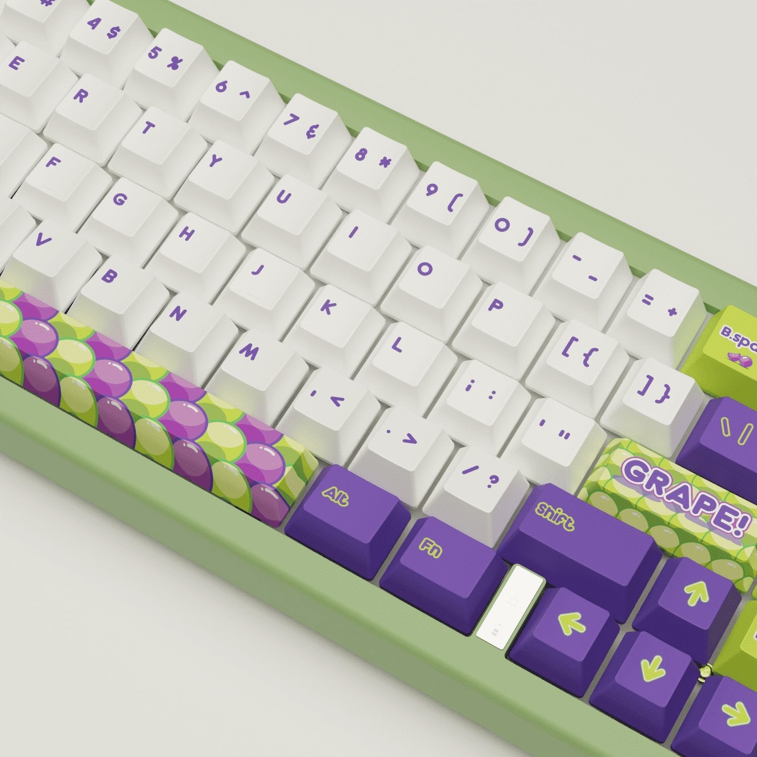 Grape Design Keycaps & Mechanical Keyboard