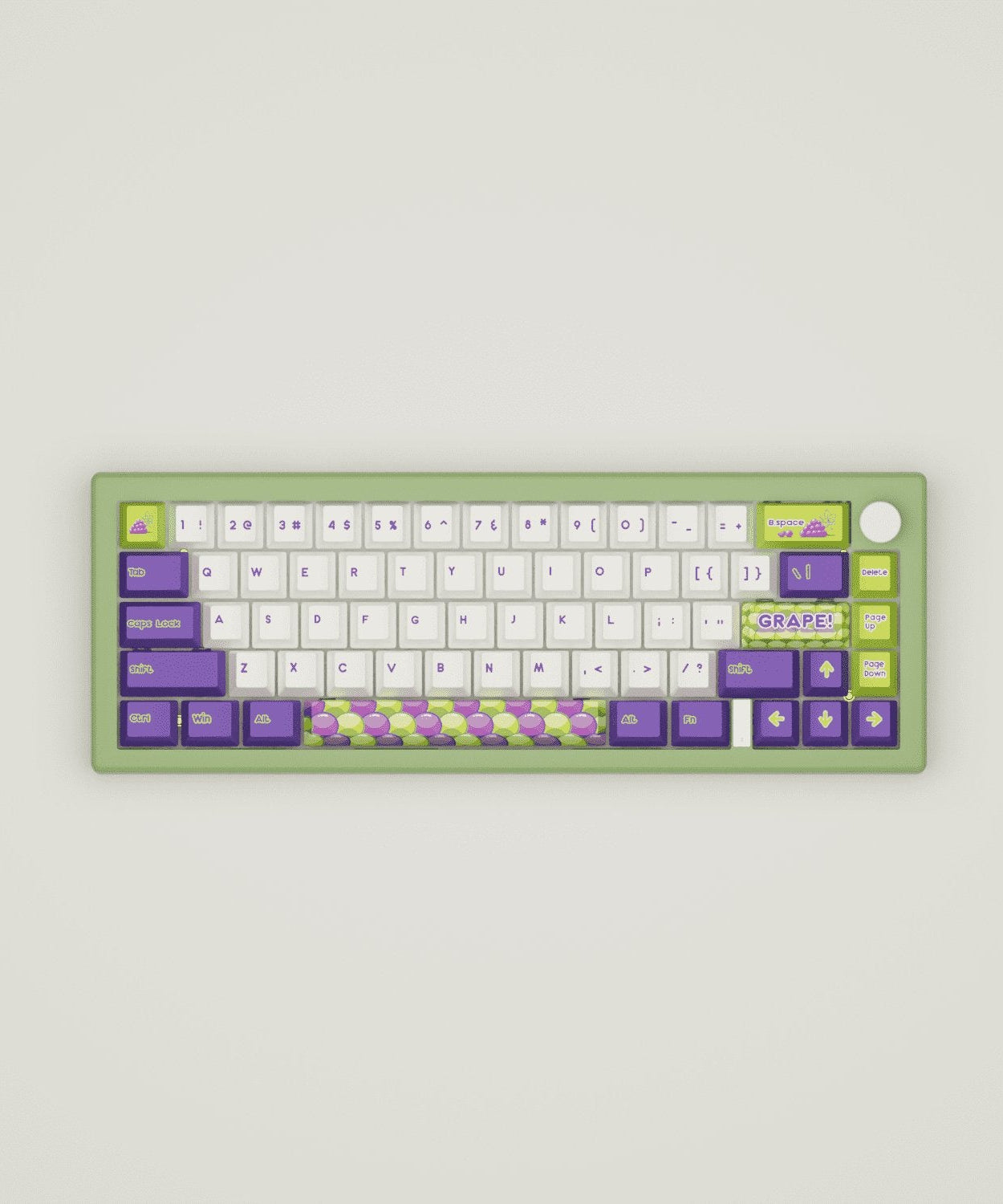 Grape Design Keycaps & Mechanical Keyboard