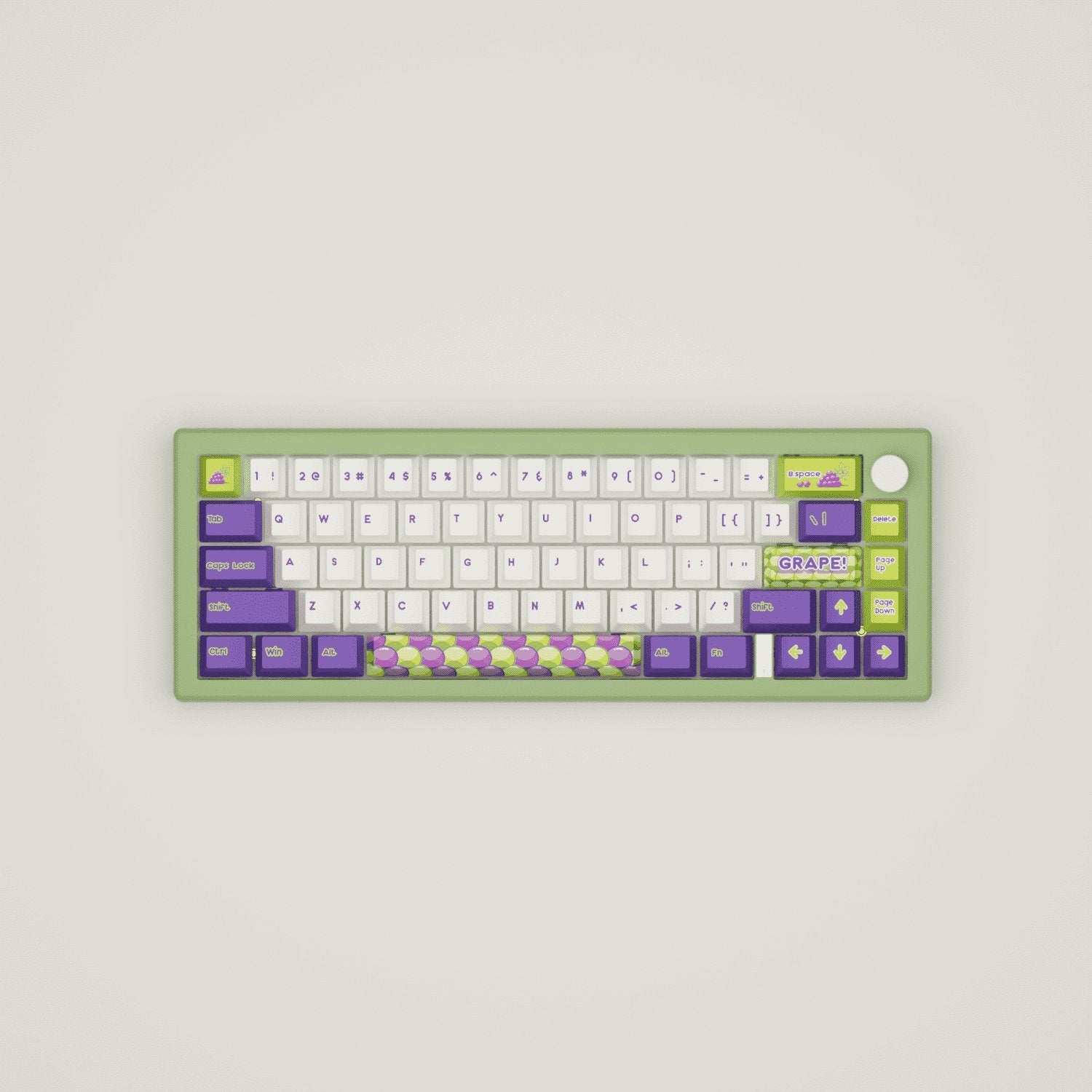 Grape Design Keycaps & Mechanical Keyboard