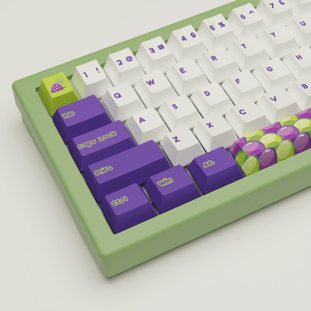 Grape Design Keycaps & Mechanical Keyboard