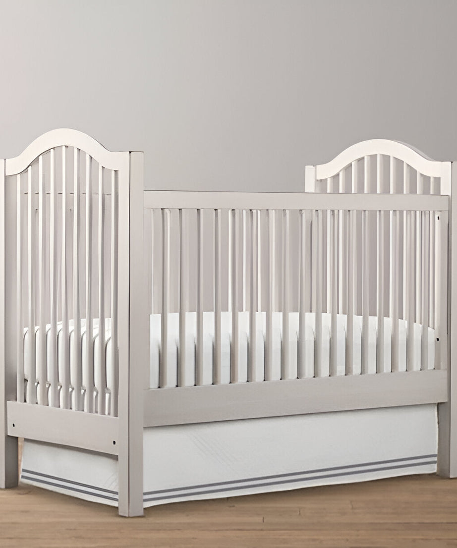 Double Embroidery Cotton Crib Skirt