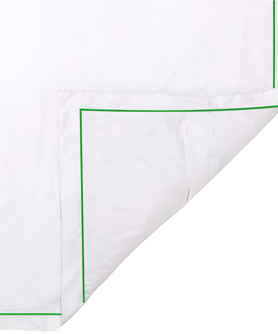 400TC Cotton Single Edge Embroidery Sateen Solid Duvet Cover Set