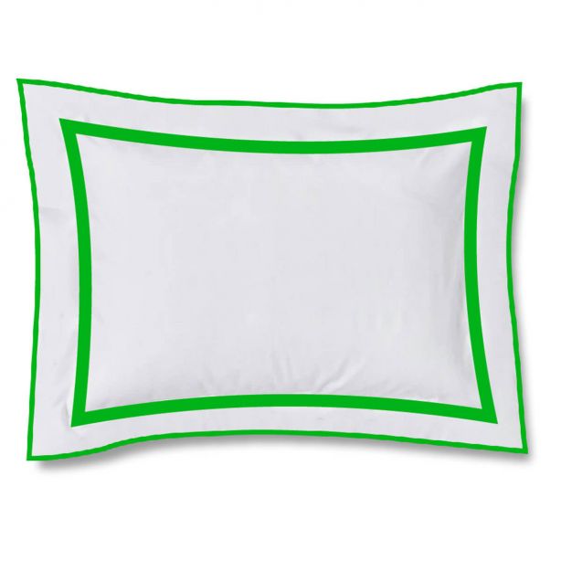 400TC Embroidery & Border Cotton Sateen Solid Duvet Cover Set