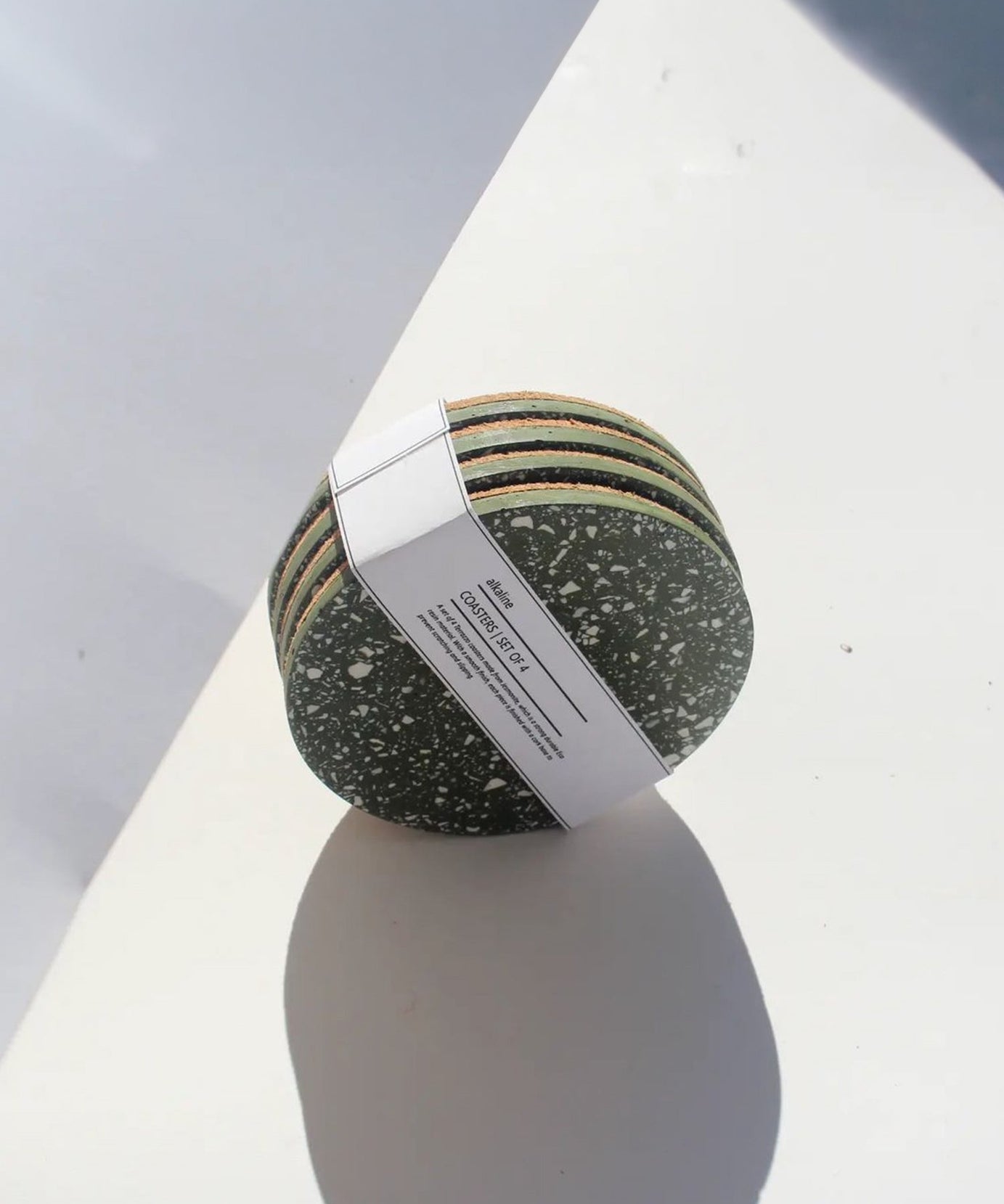 Olive Terrazzo Coasters - Set of 4