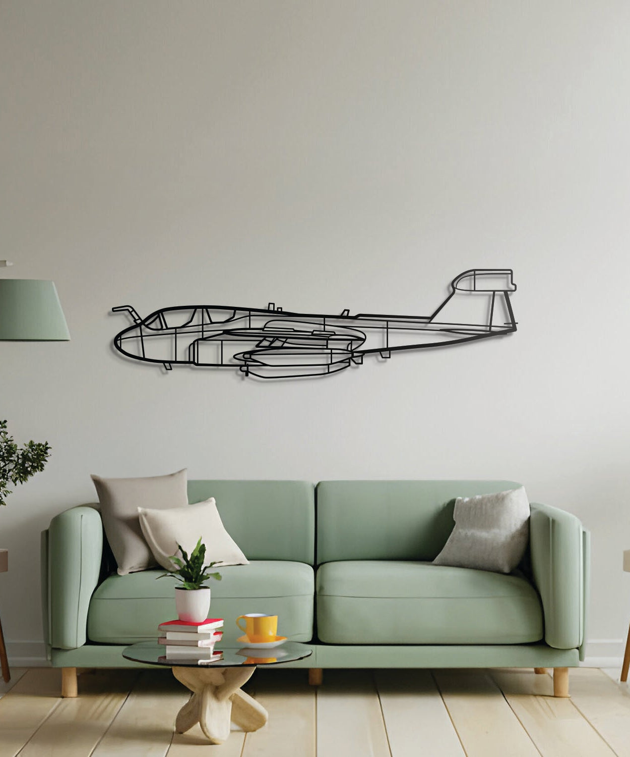 EA-6B Prowler Metall-Flugzeug Wandkunst - NCP0062