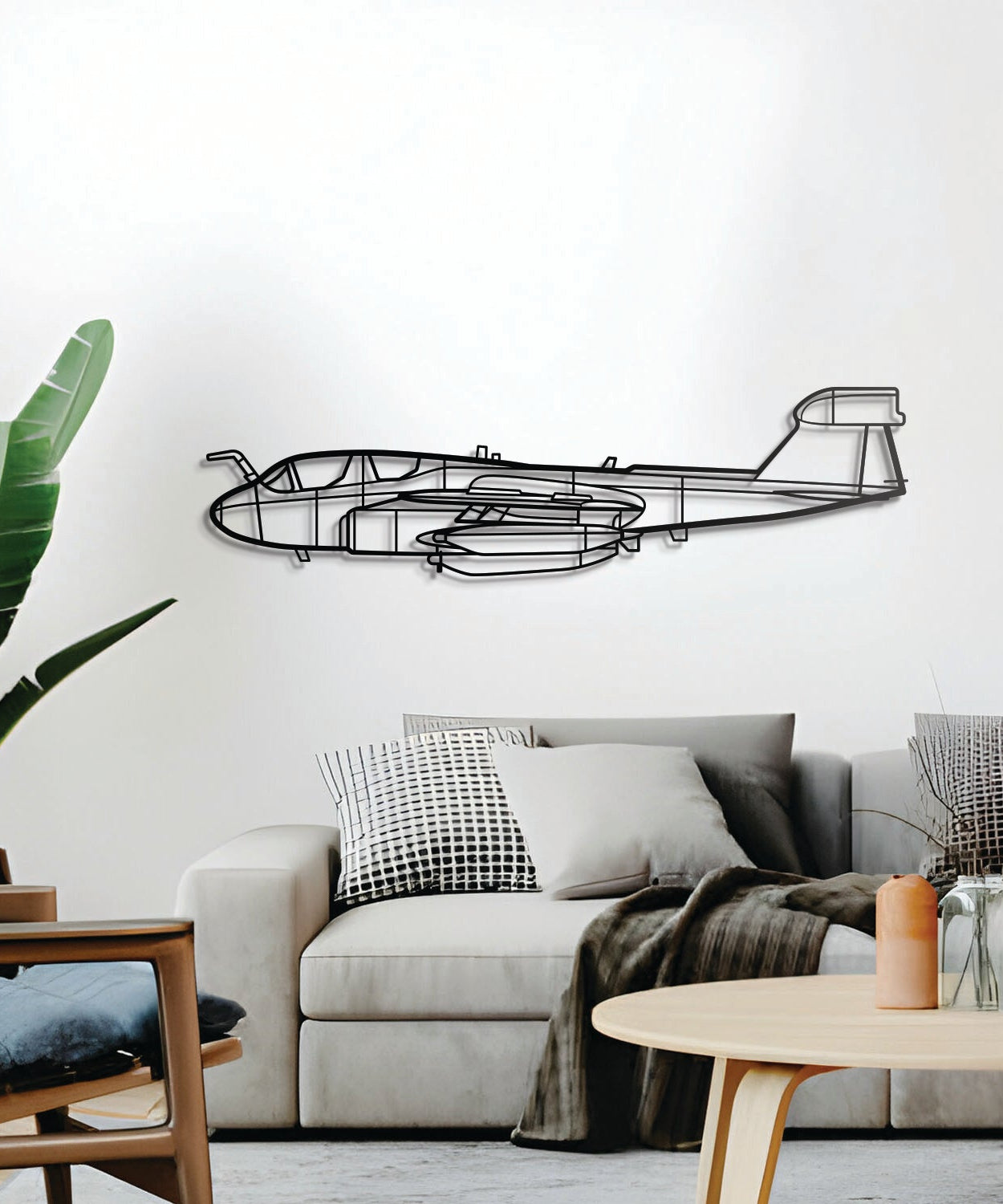 EA-6B Prowler Metall-Flugzeug Wandkunst - NCP0062