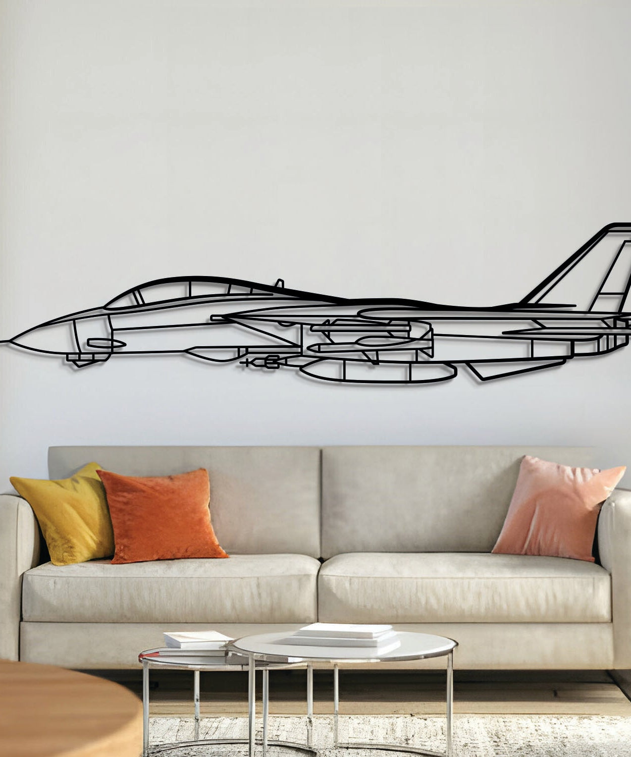 F-14 Tomcat Metallflugzeug Wandkunst - NCP0073