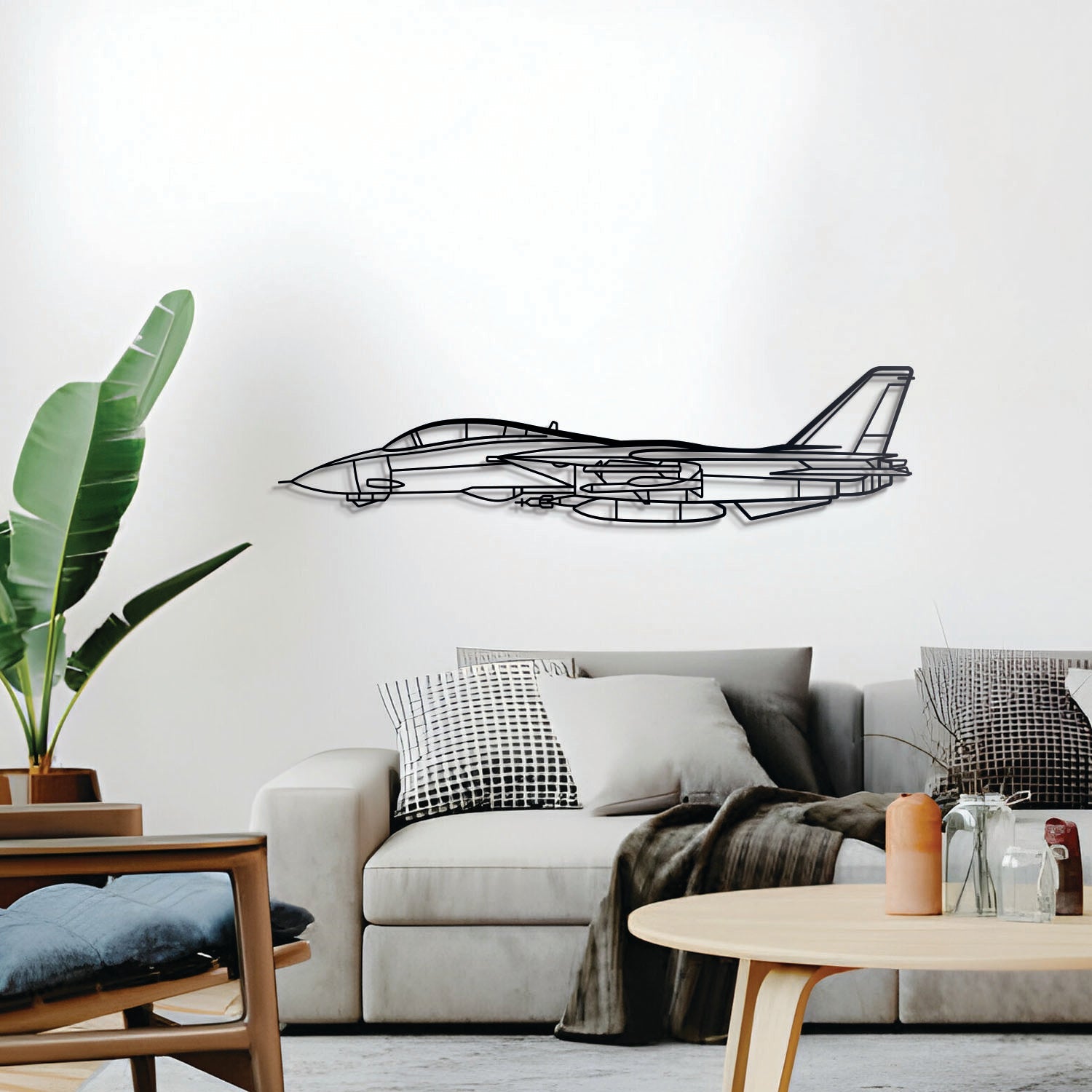 F-14 Tomcat Metallflugzeug Wandkunst - NCP0073