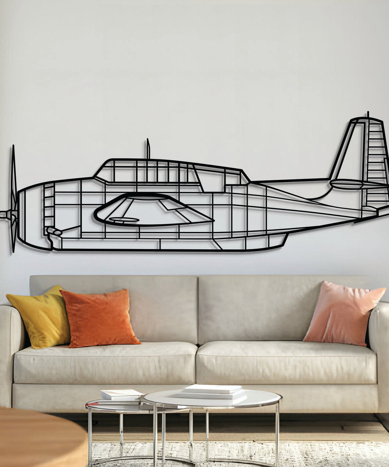 TBM-3N Flugzeug-Metallwandbild - NCP0497