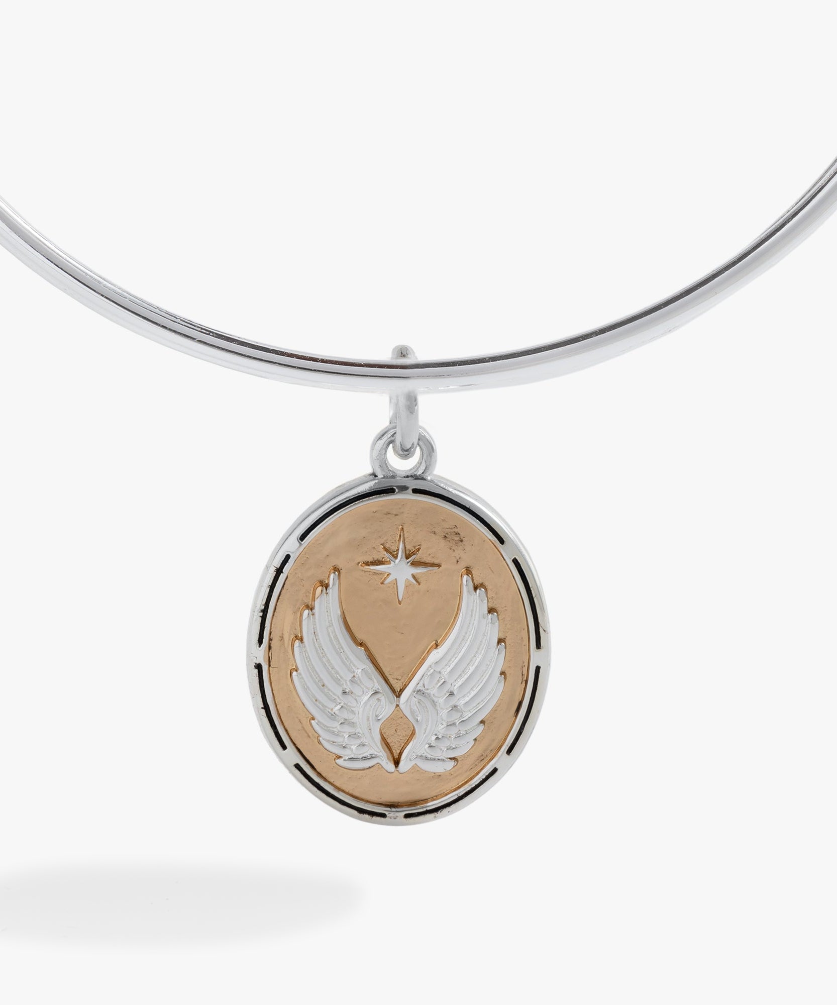 Two-Tone Guardian Angel Bangle