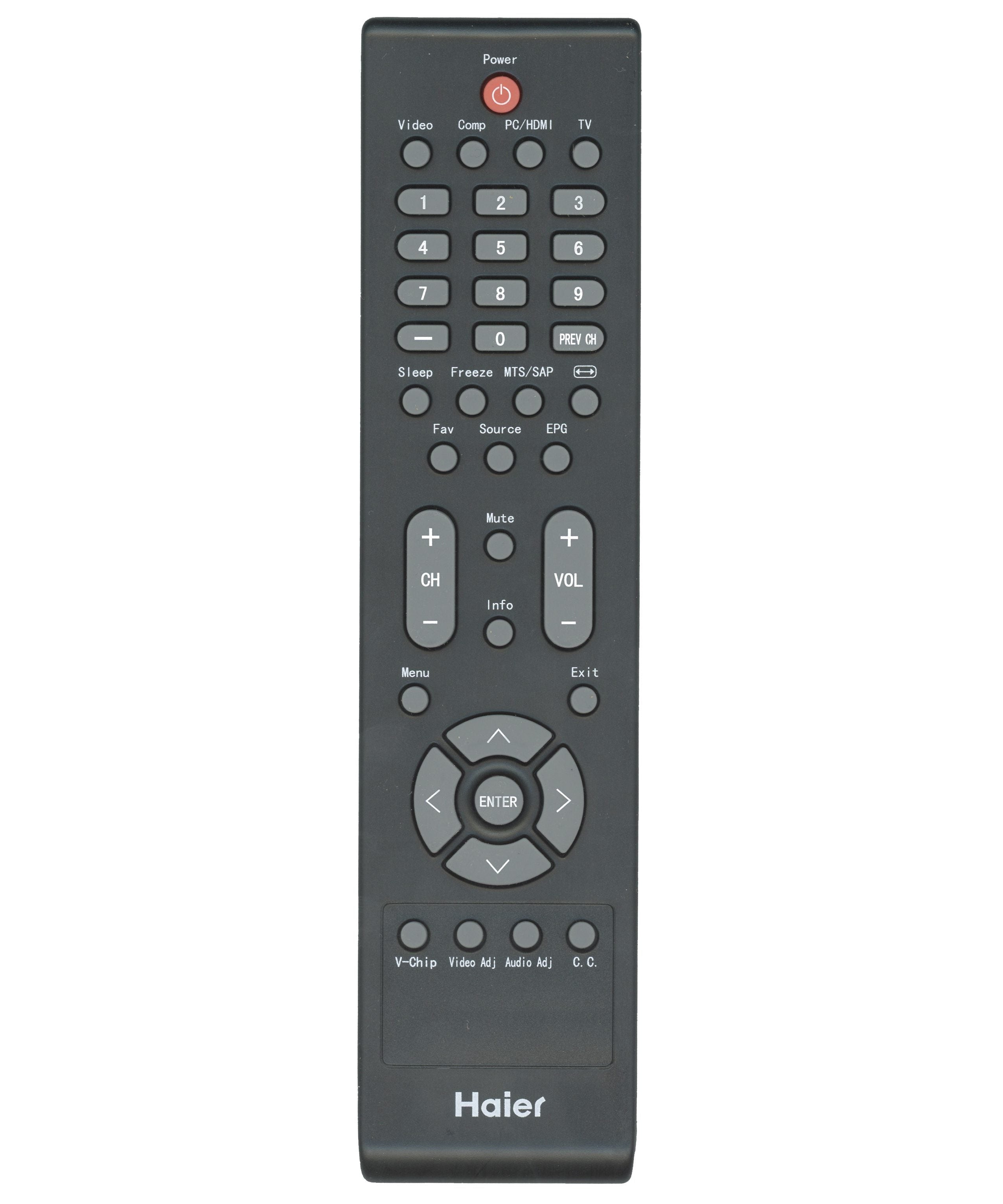 Haier 098GRABDANEHRC TV Remote Control