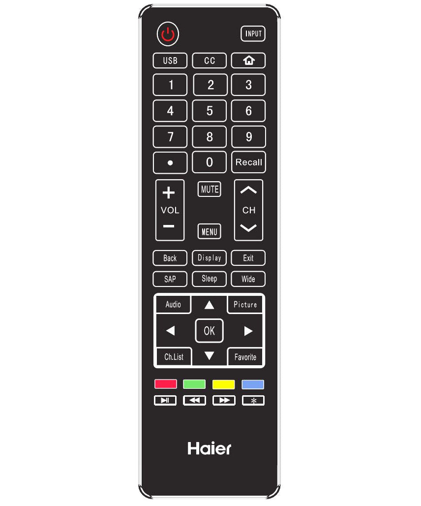 Haier 904HA18M10121 TV Remote Control