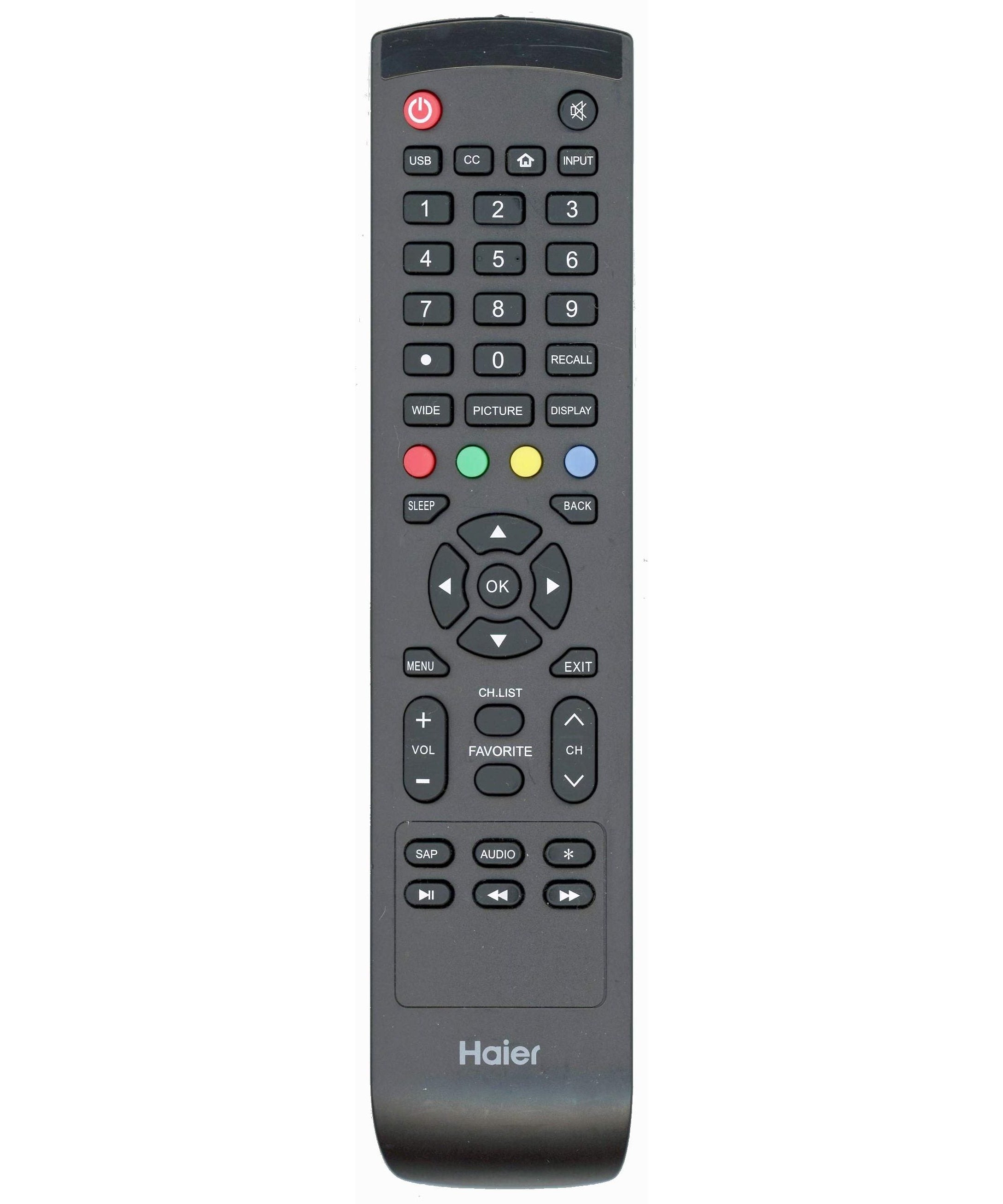 Haier 904HRK8610064 TV Remote Control - 904-HRK86-10064