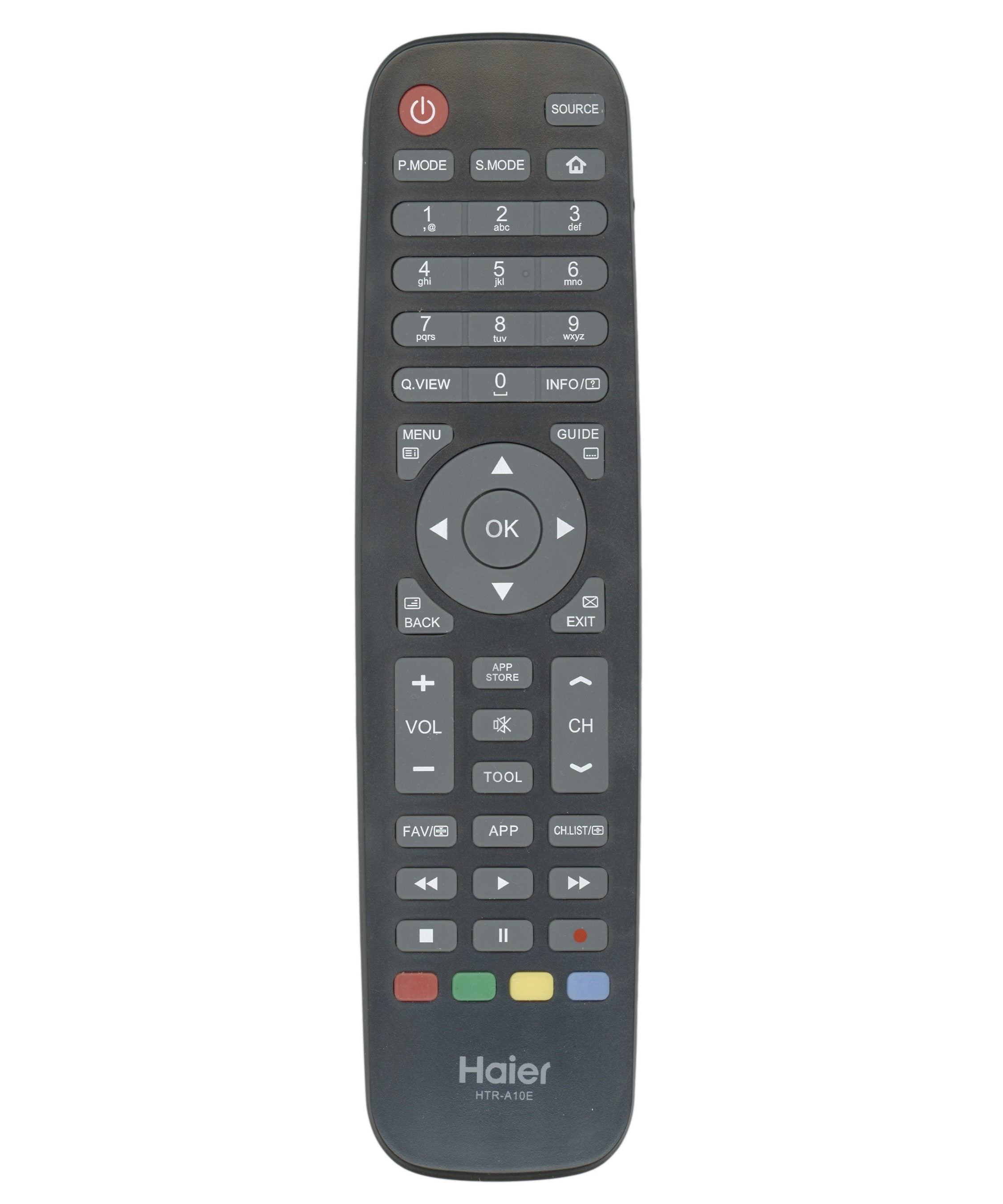 Haier HTRA10E TV Remote Control | LE32K6500AG, LE40K6500AG, LE65K6500UB